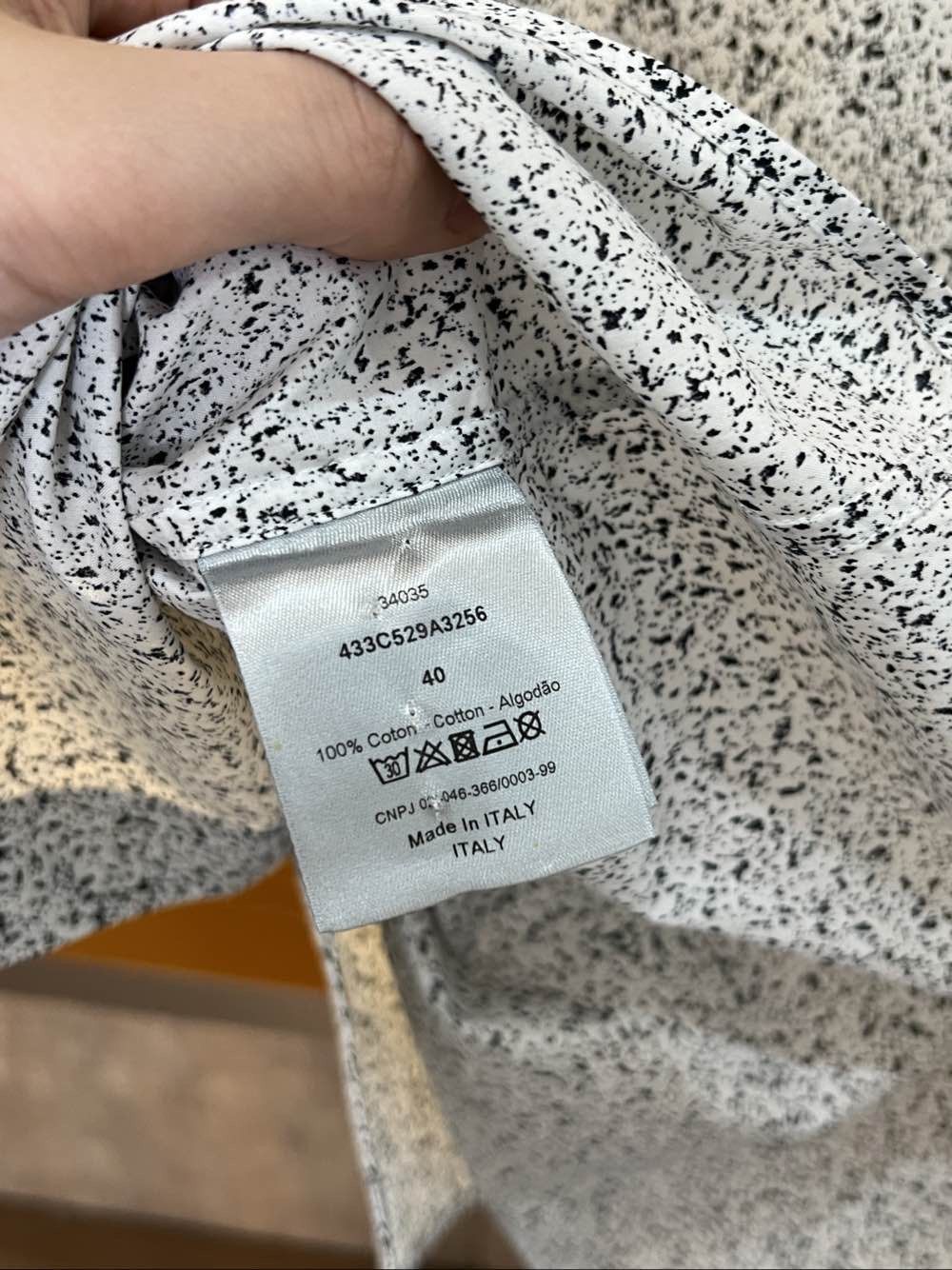Dior Dior Speckled Print Button Up Shirt Size M Size US XXS / EU 40 - 4 Thumbnail