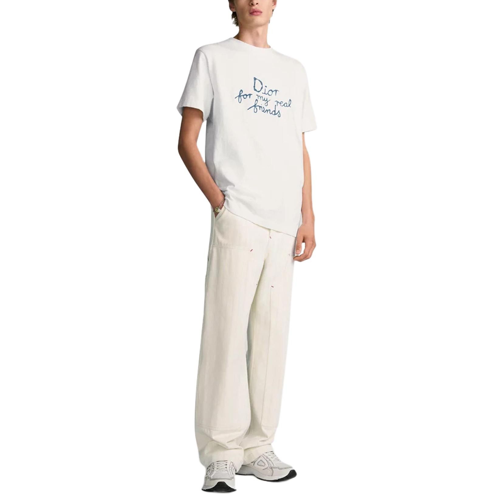 Dior Dior Embroidered Logo T-Shirt Size S Size US S / EU 44-46 / 1 - 8 Thumbnail