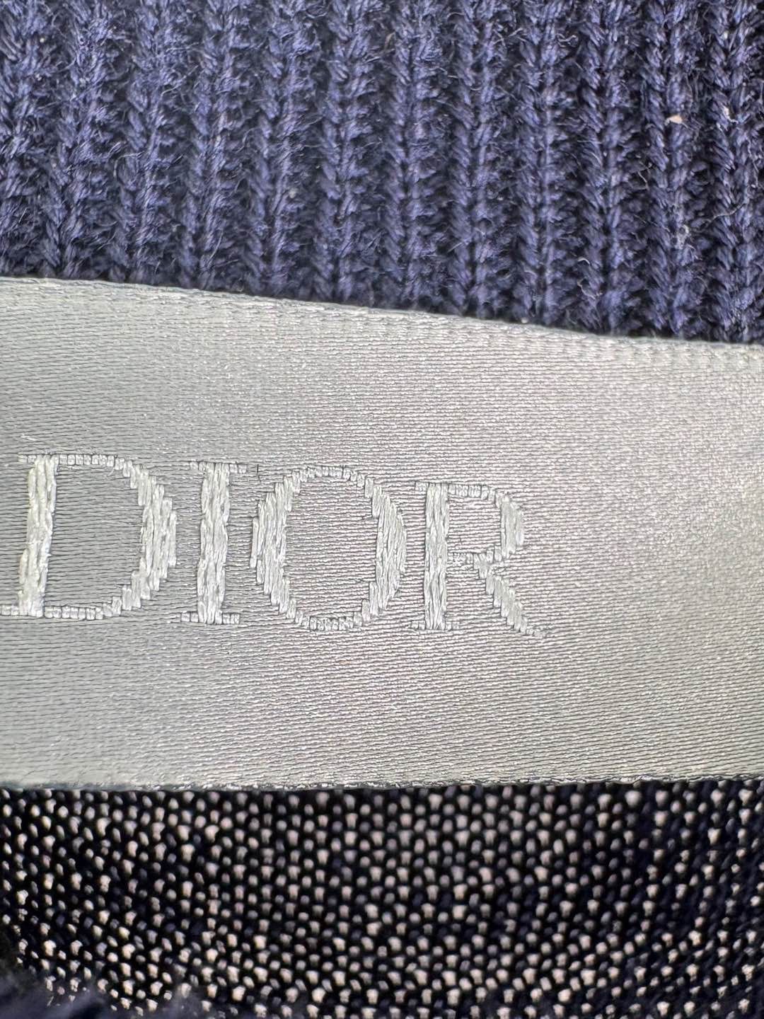 Dior Dior CD Logo Knit Sweater Navy M Size US M / EU 48-50 / 2 - 3 Thumbnail
