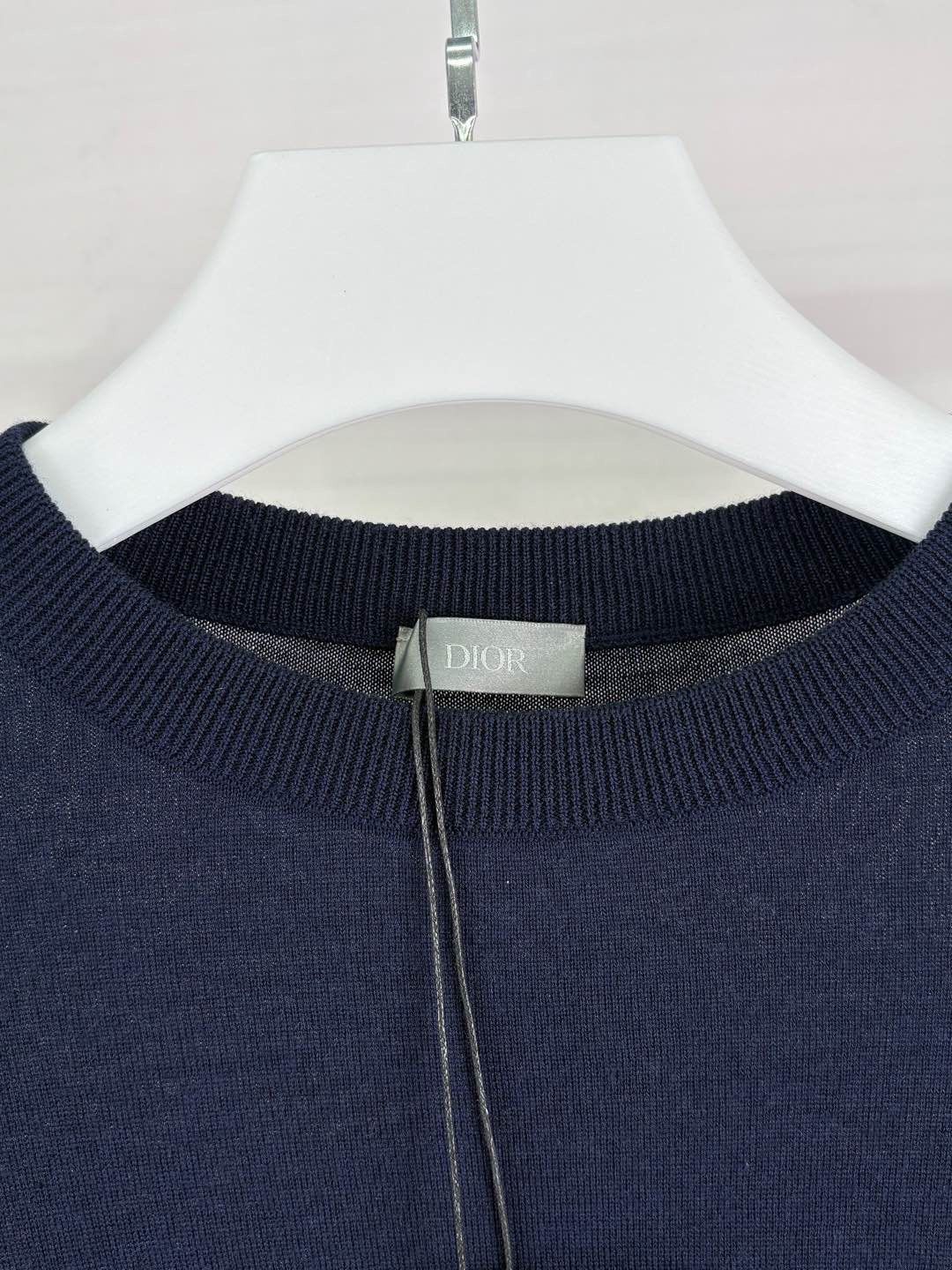 Dior Dior CD Logo Knit Sweater Navy M Size US M / EU 48-50 / 2 - 5 Thumbnail