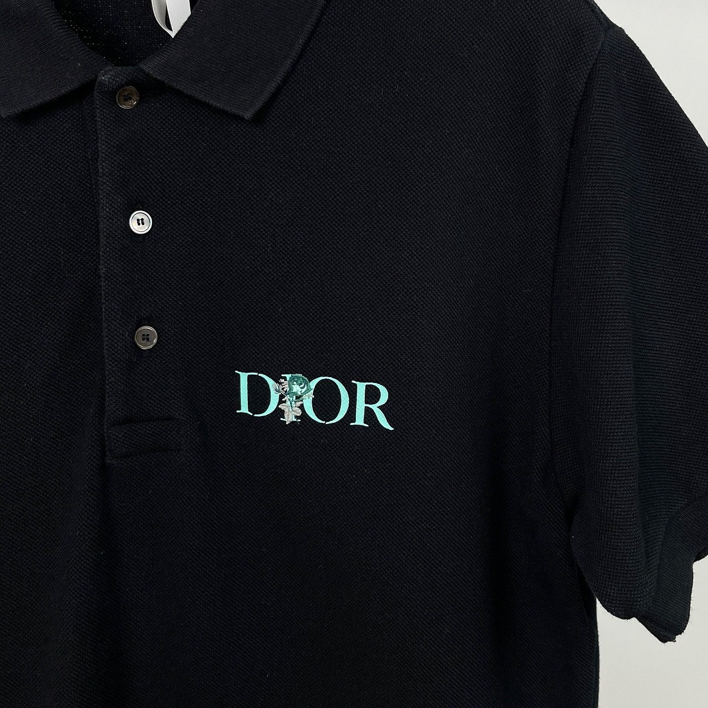 Dior Dior Floral Logo Polo Shirt Size M Size US M / EU 48-50 / 2 - 5 Thumbnail