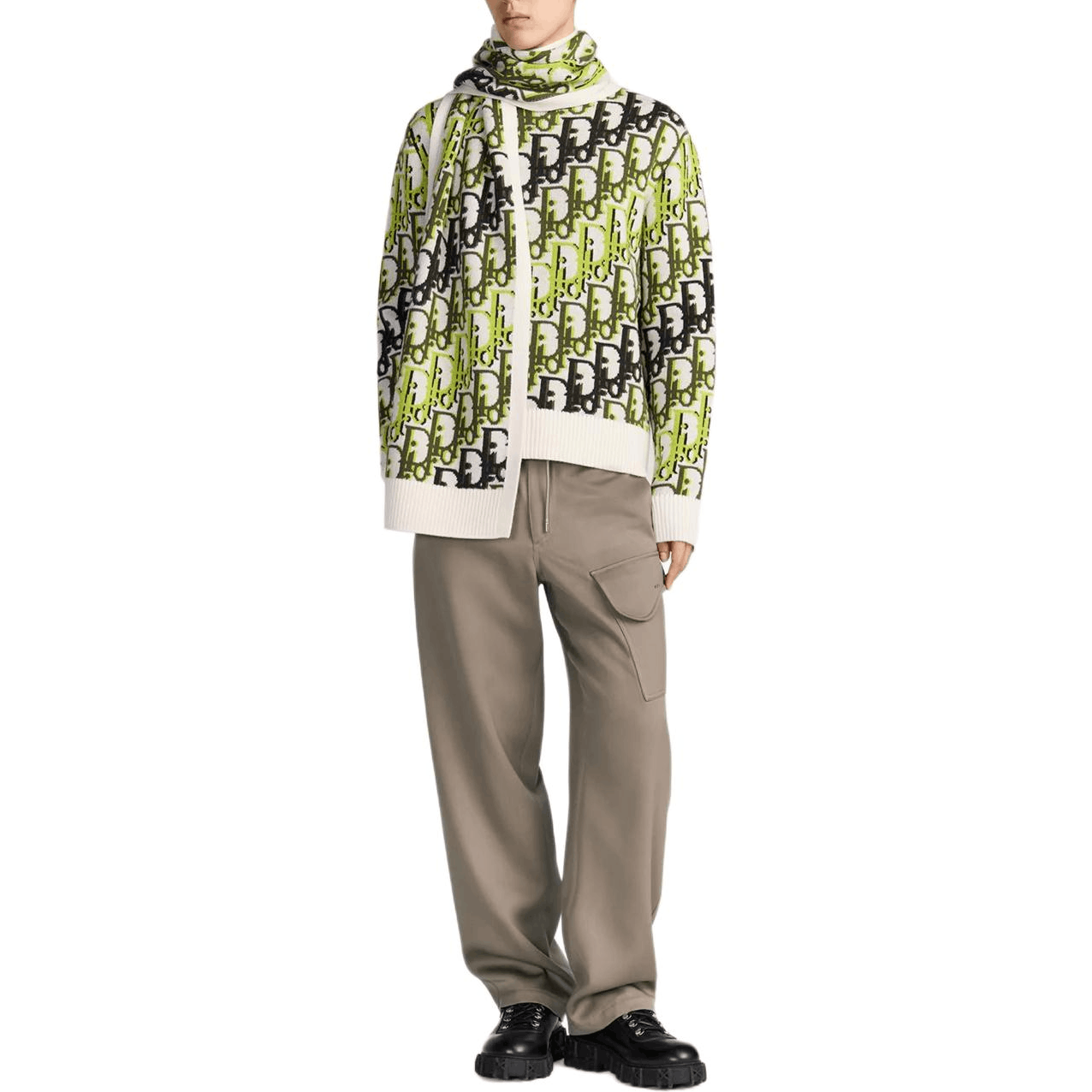 Dior Dior Oblique Jacquard Sweater Size L Size US L / EU 52-54 / 3 - 6 Thumbnail