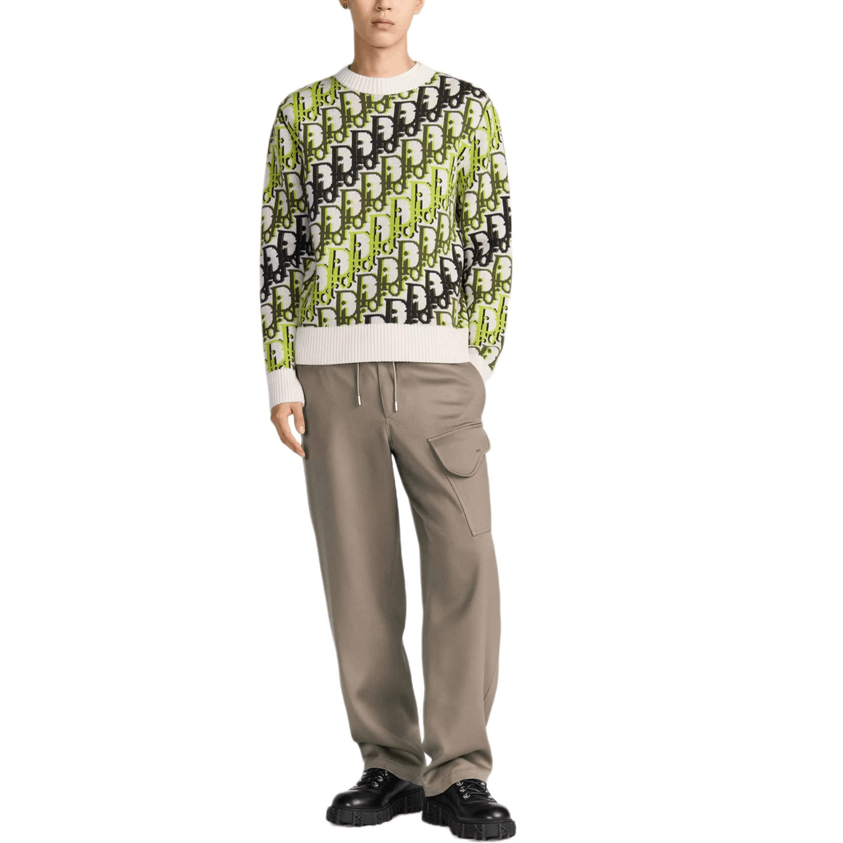 Dior Dior Oblique Jacquard Sweater Size L Size US L / EU 52-54 / 3 - 7 Thumbnail