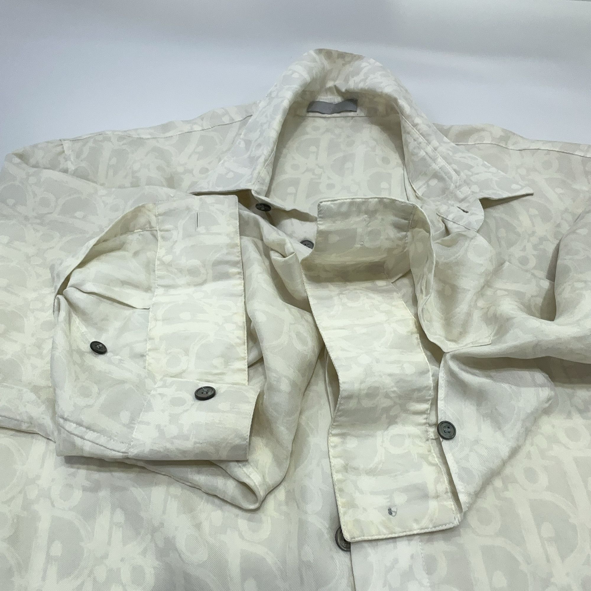 Dior Dior Oblique Silk Button Up Shirt Size M Size US M / EU 48-50 / 2 - 8 Thumbnail