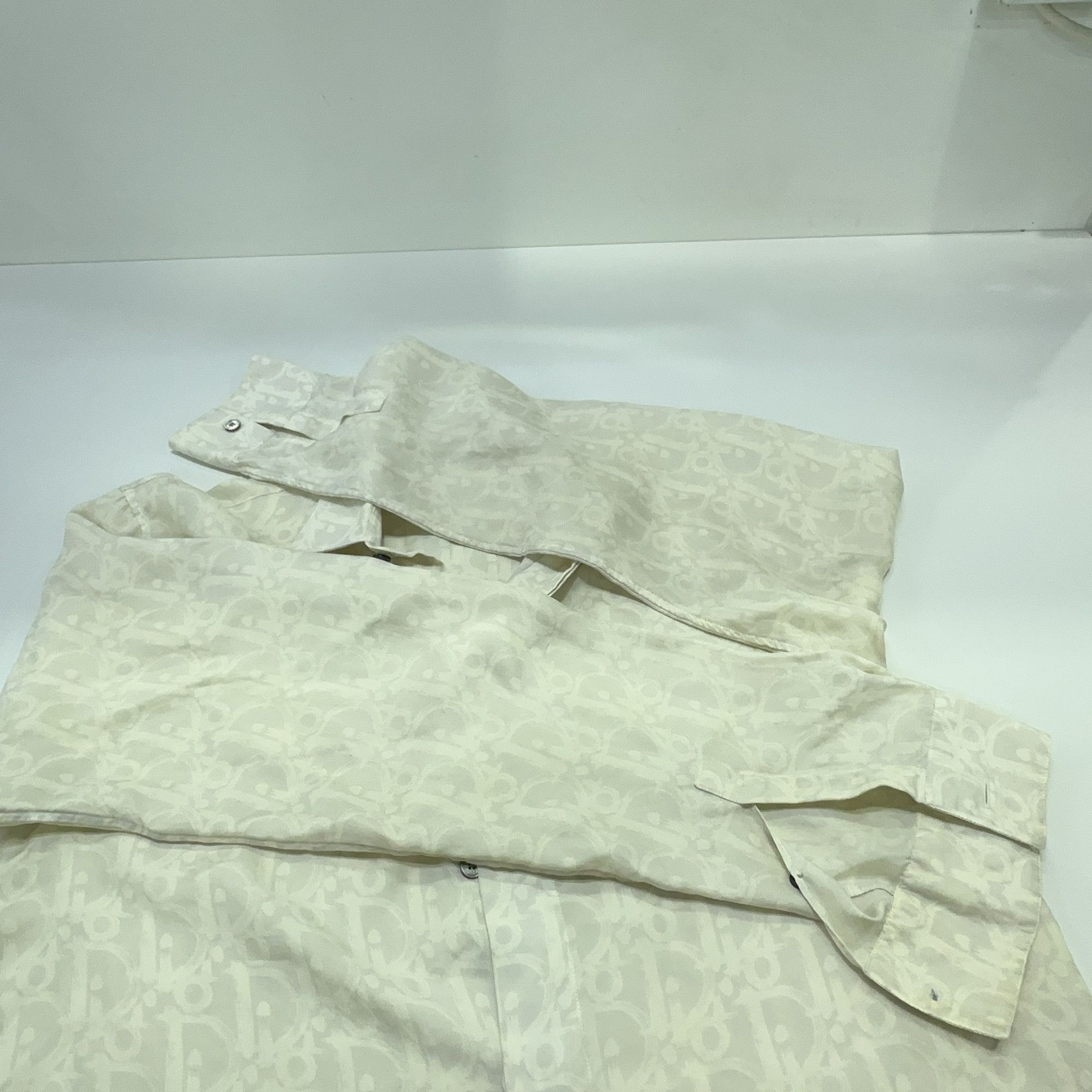 Dior Dior Oblique Silk Button Up Shirt Size M Size US M / EU 48-50 / 2 - 7 Thumbnail