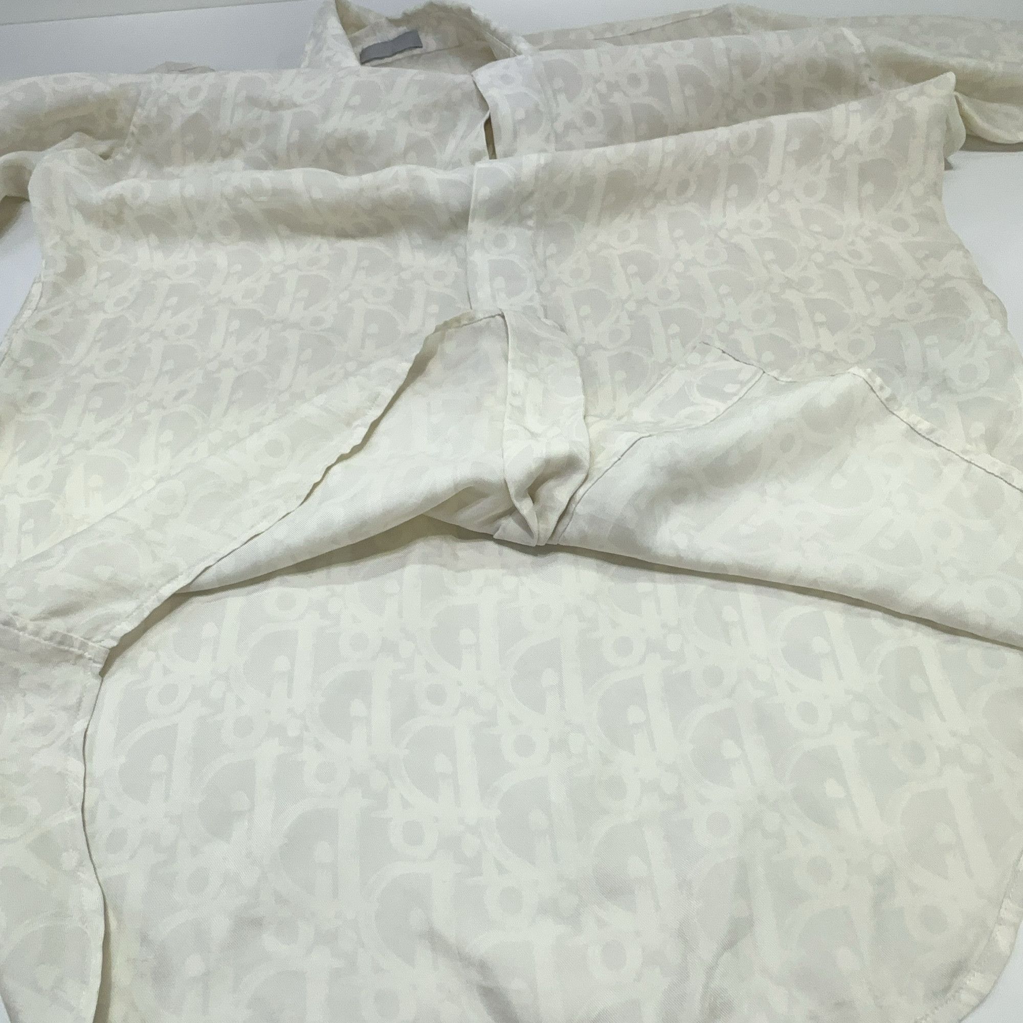 Dior Dior Oblique Silk Button Up Shirt Size M Size US M / EU 48-50 / 2 - 9 Thumbnail