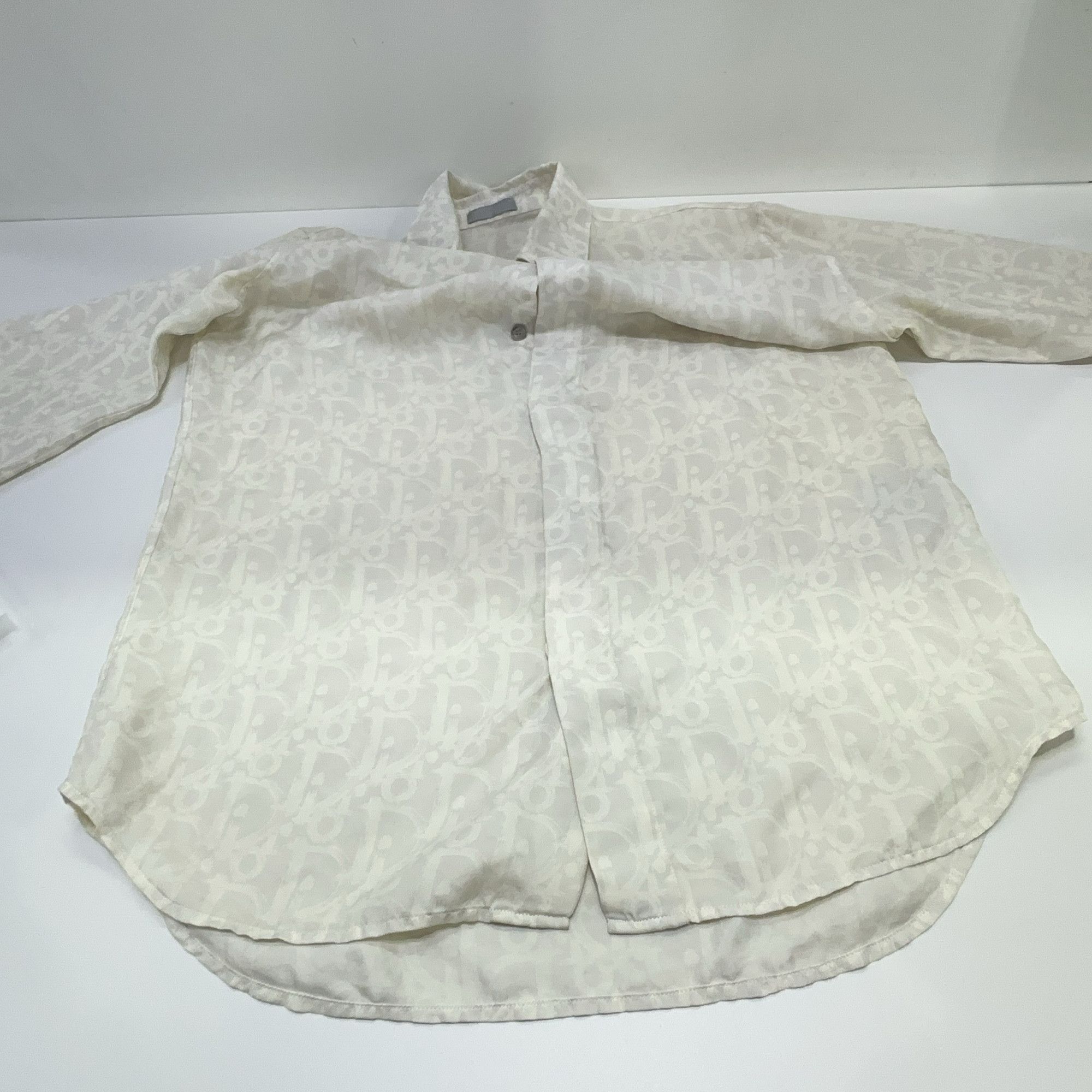 Dior Dior Oblique Silk Button Up Shirt Size M Size US M / EU 48-50 / 2 - 11 Thumbnail