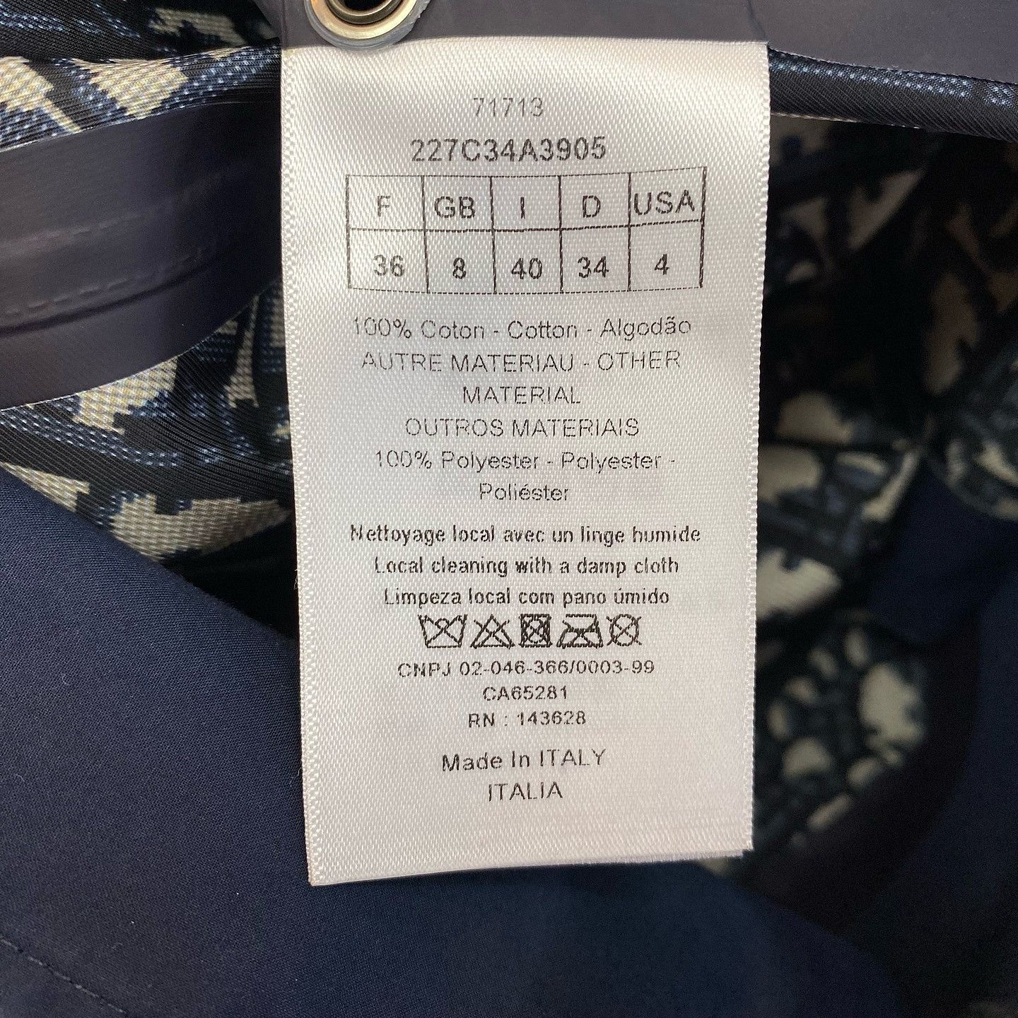 Dior Dior Hooded Cotton Jacket Size 36 Size XS / US 0-2 / IT 36-38 - 4 Thumbnail