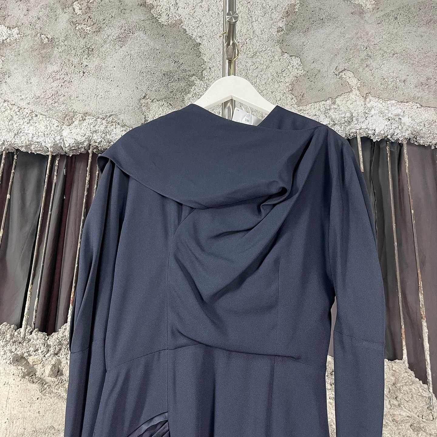 Dior Dior Navy Solid Mini Dress Size 36 Size XS / US 0-2 / IT 36-38 - 5 Thumbnail
