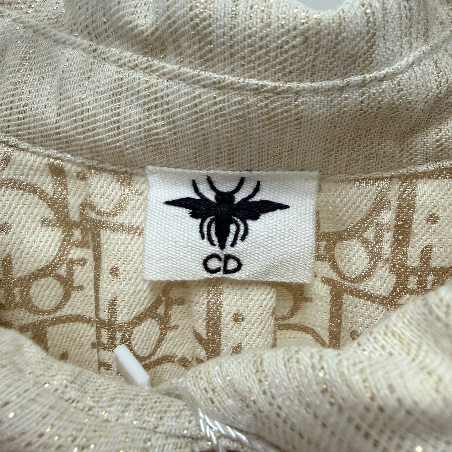 Dior Dior Bee Logo Button Up Midi Dress Size 40 Size M / US 6-8 / IT 42-44 - 3 Thumbnail