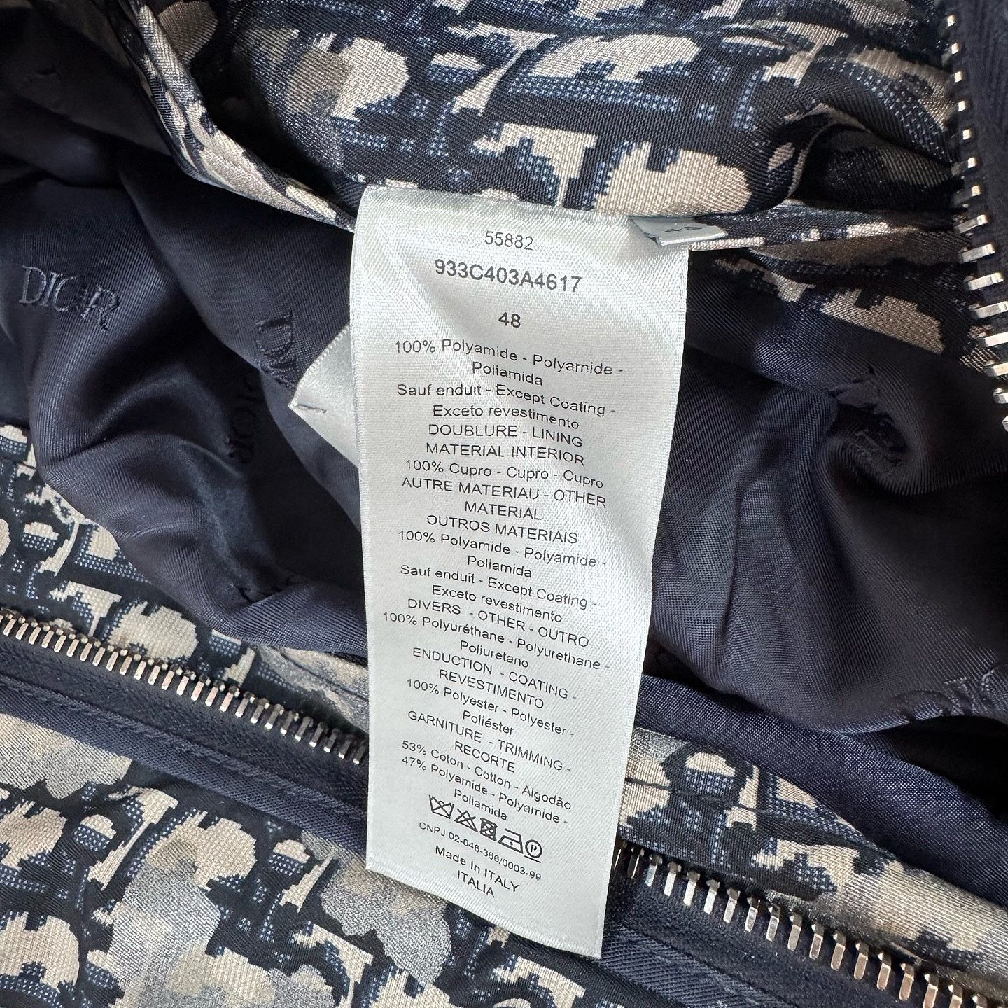 Dior Dior Oblique Bomber Jacket Size 48 Size US M / EU 48-50 / 2 - 4 Thumbnail