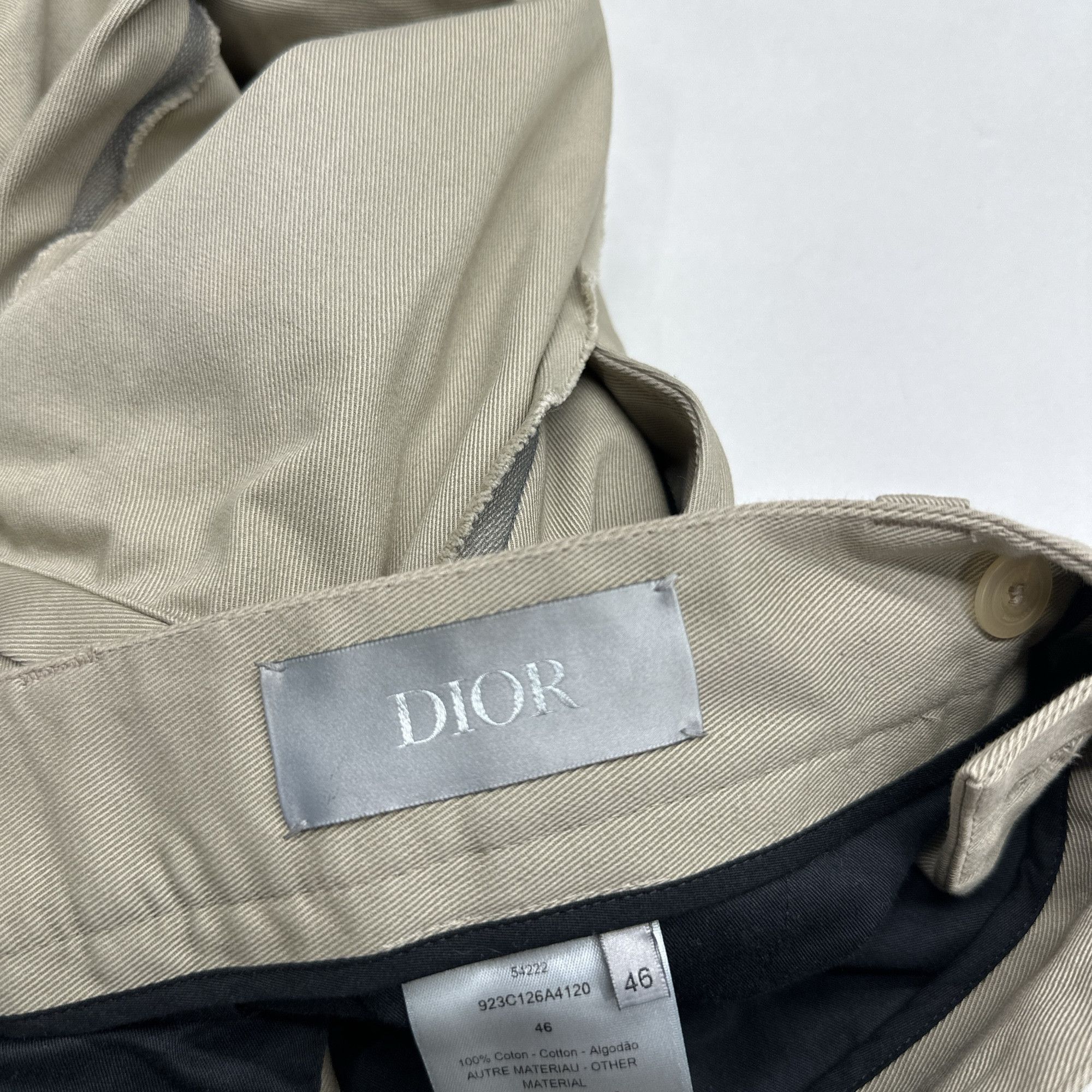 Dior Dior Cotton Casual Pants Size 30 Size US 30 / EU 46 - 3 Thumbnail