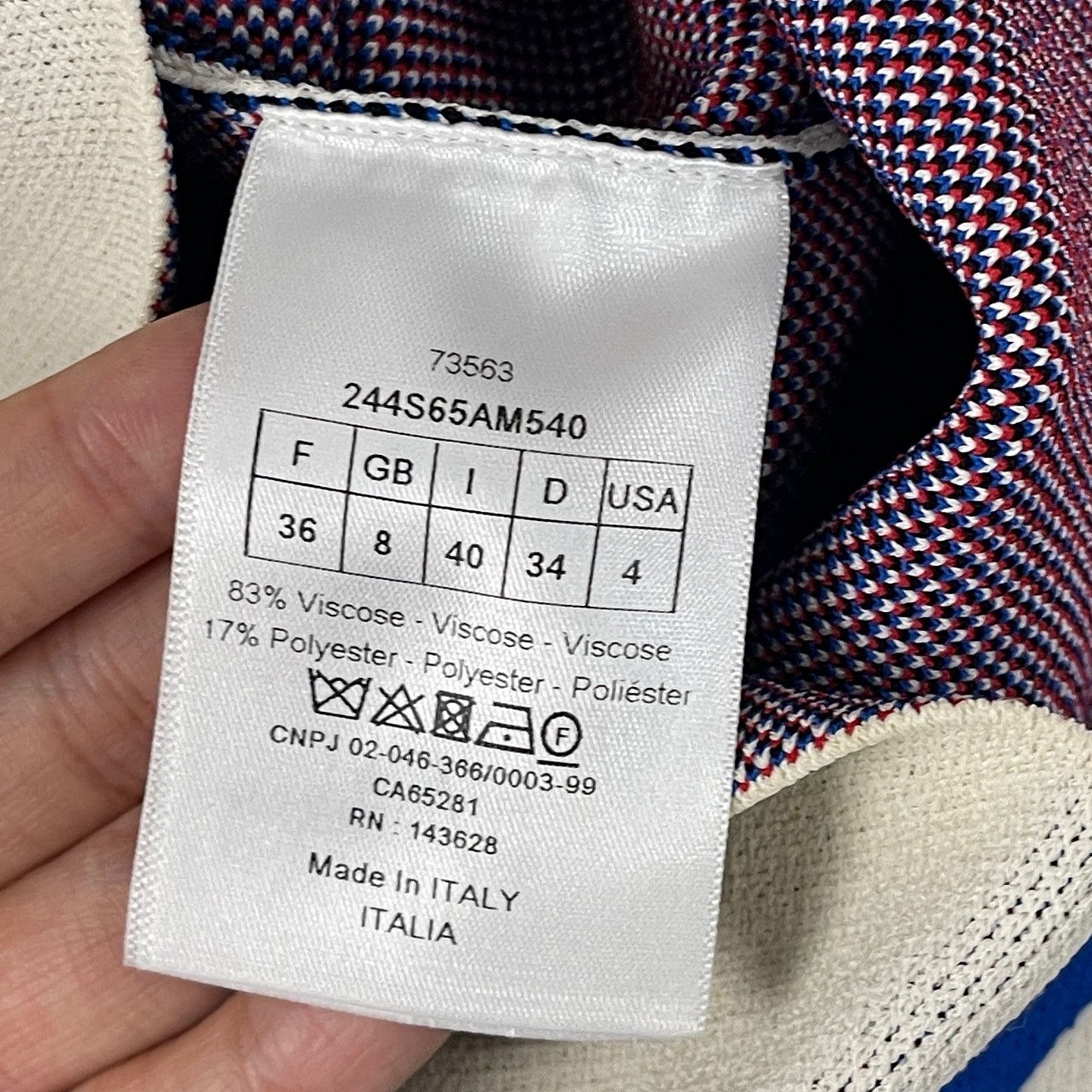 Dior DIOR New Look 1947 Zip Knit Top Size 36 Size XS / US 0-2 / IT 36-38 - 4 Thumbnail
