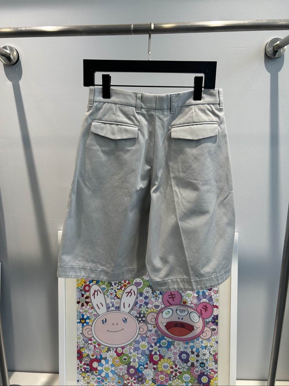 Dior Dior Gray Cotton Shorts Size 28 Size US 28 / EU 44 - 2 Thumbnail