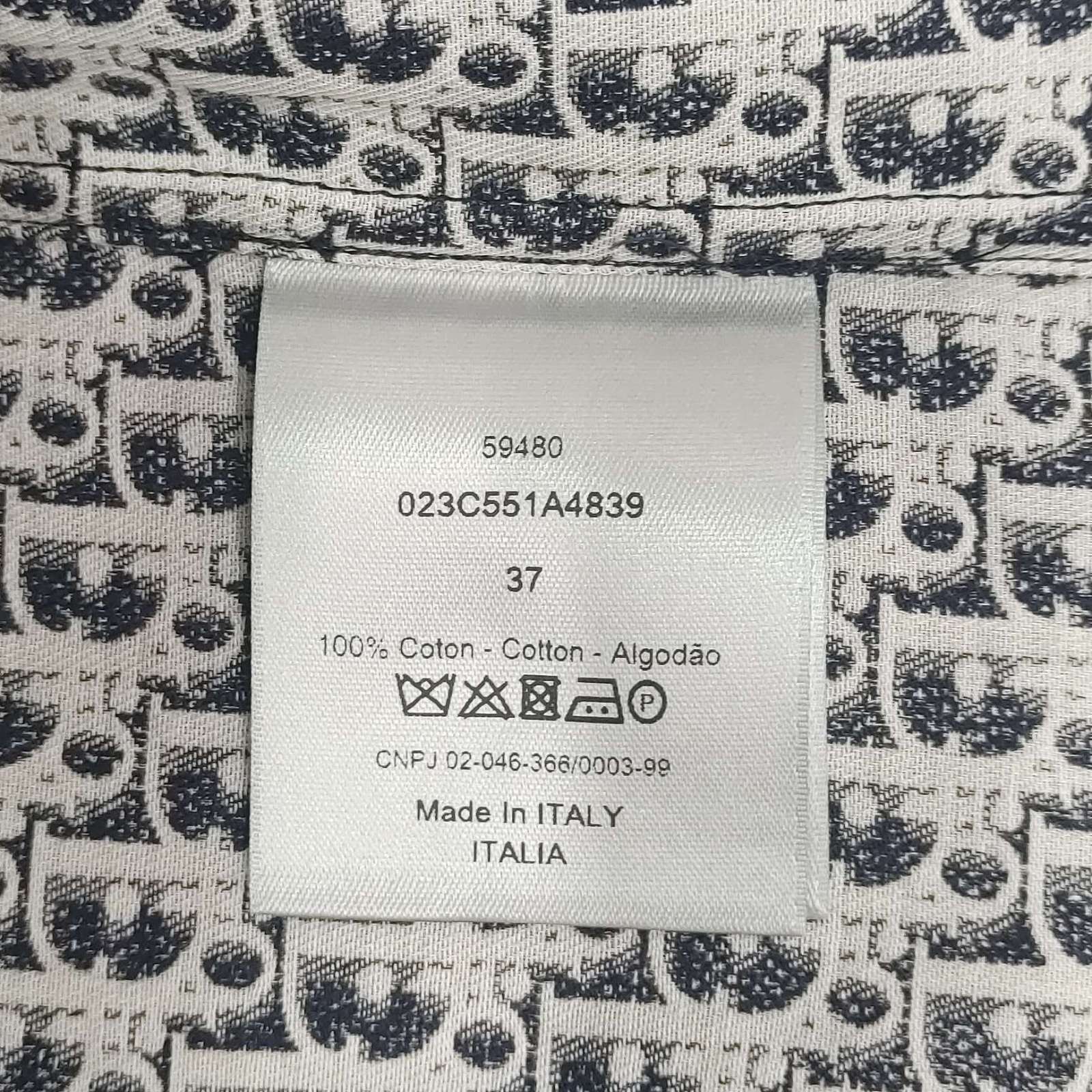 Dior Dior Oblique Monogram Shirt Size S Size US S / EU 44-46 / 1 - 4 Thumbnail