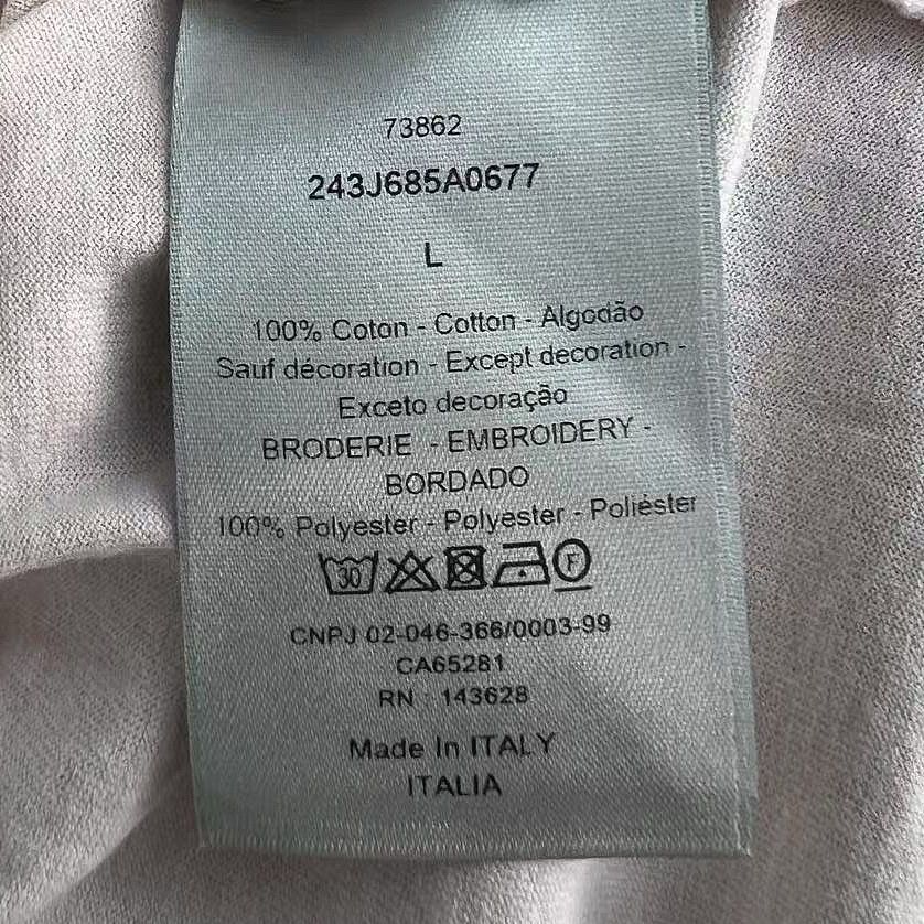 Dior Dior Rose Embroidery T-Shirt Size L Size US L / EU 52-54 / 3 - 4 Thumbnail