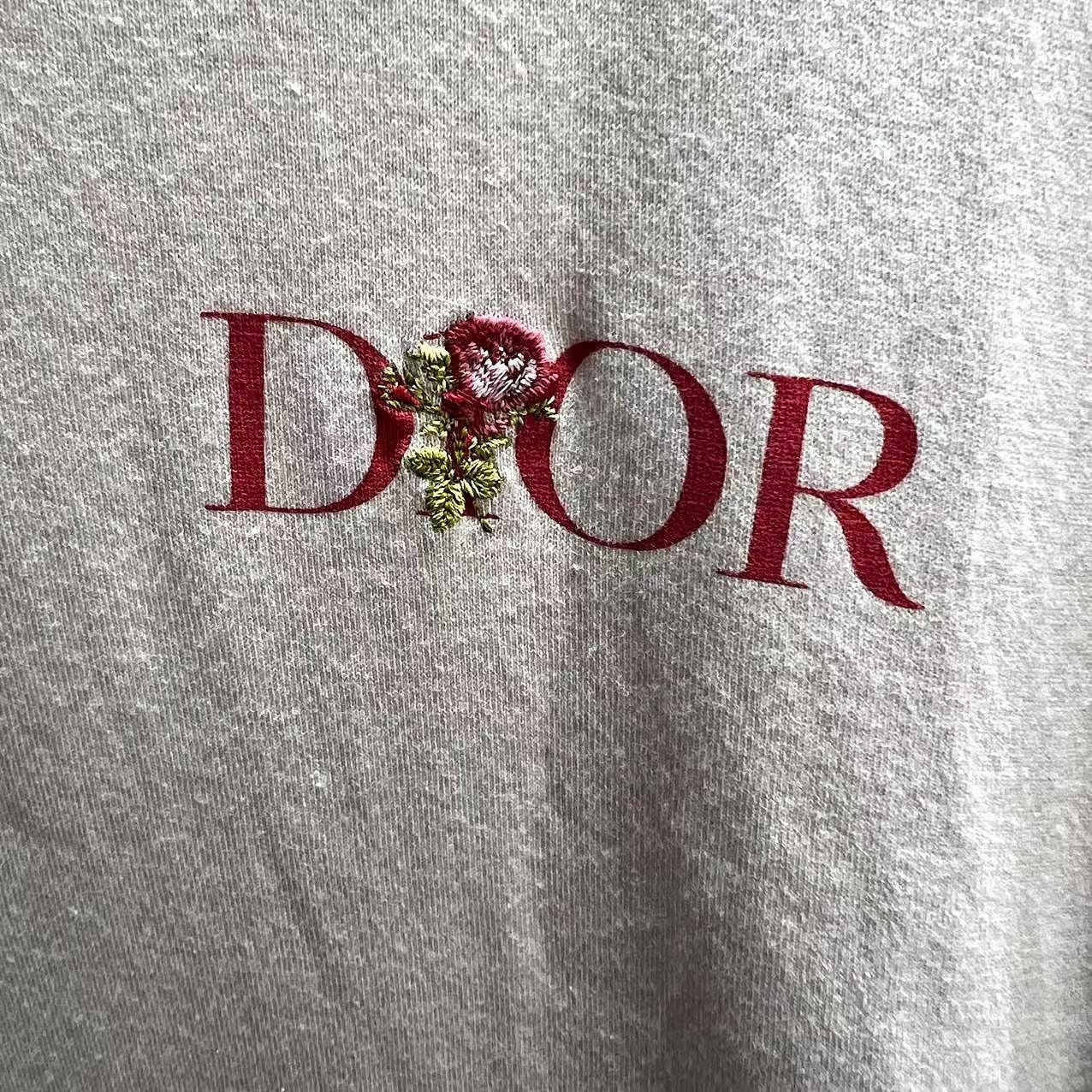 Dior Dior Rose Embroidery T-Shirt Size L Size US L / EU 52-54 / 3 - 6 Thumbnail