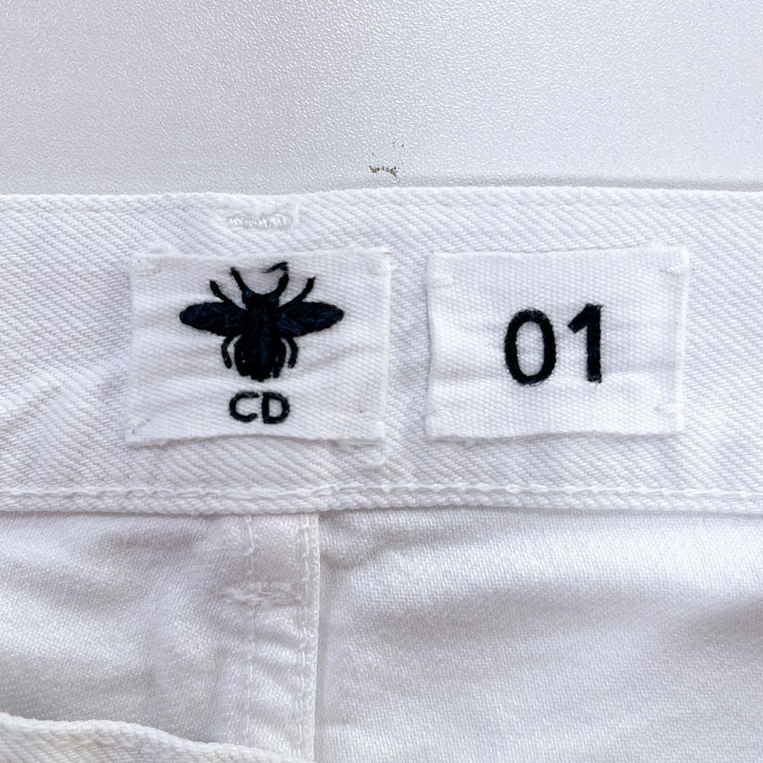 Dior Dior Bee White Jeans Size 34 Size 24" / US 00 / IT 34 - 3 Thumbnail
