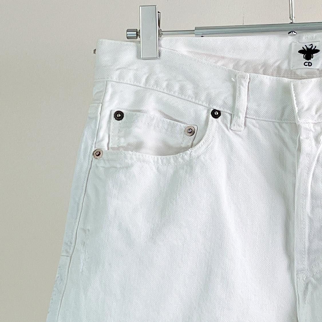 Dior Dior Bee White Jeans Size 34 Size 24" / US 00 / IT 34 - 5 Thumbnail
