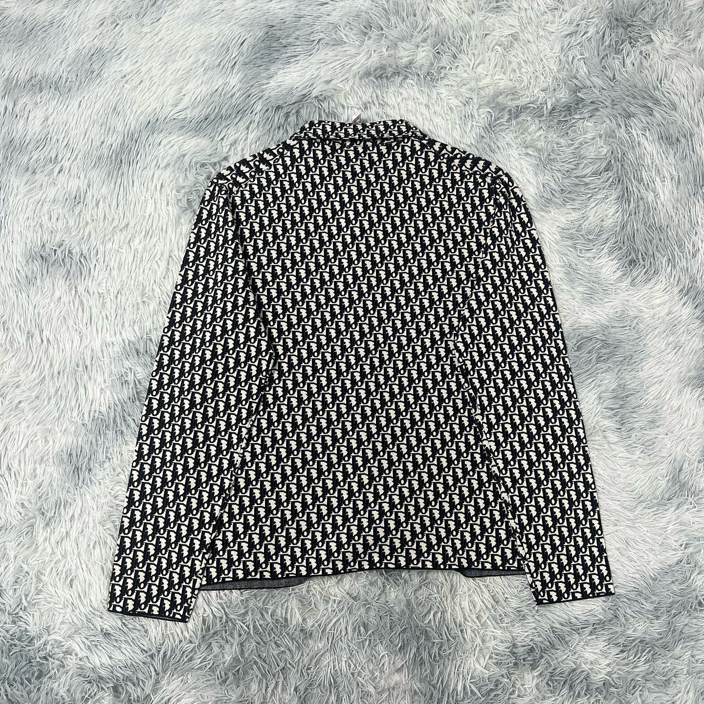 Dior Dior Oblique Print Long Sleeve Shirt Size M Size US M / EU 48-50 / 2 - 2 Thumbnail