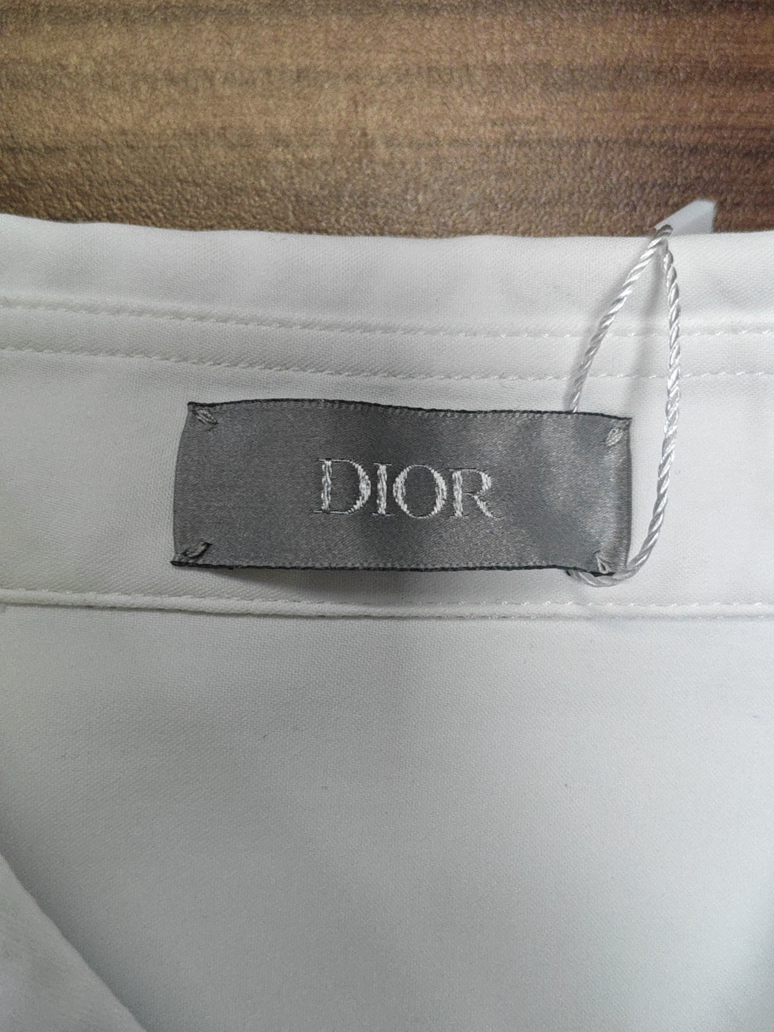 Dior Dior x Sacai Logo Patch Button Up Shirt Size M Size US M / EU 48-50 / 2 - 3 Thumbnail