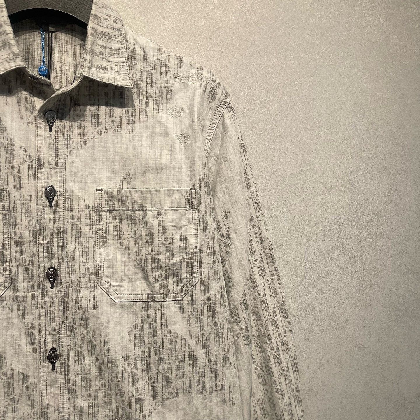 Dior Dior Oblique Pattern Shirt Size 39 Size US M / EU 48-50 / 2 - 5 Thumbnail