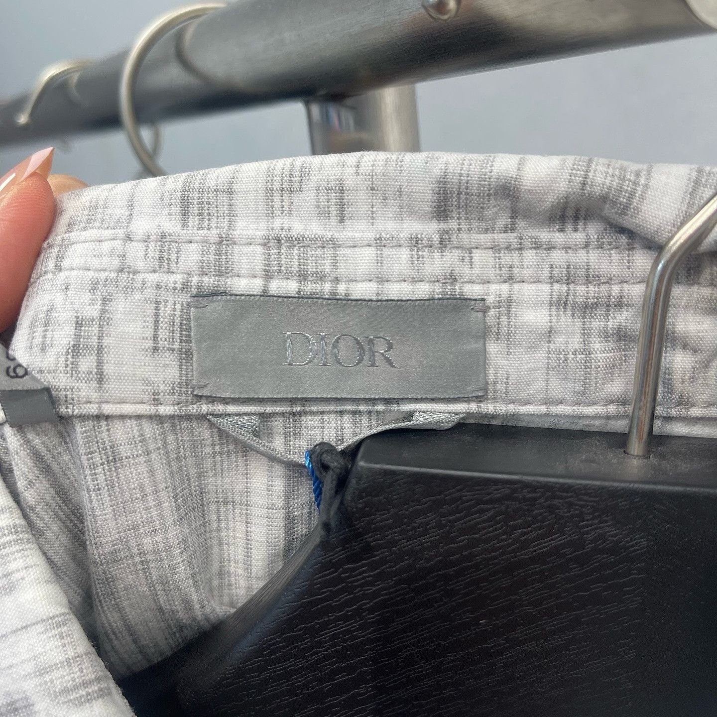 Dior Dior Oblique Pattern Shirt Size 39 Size US M / EU 48-50 / 2 - 3 Thumbnail