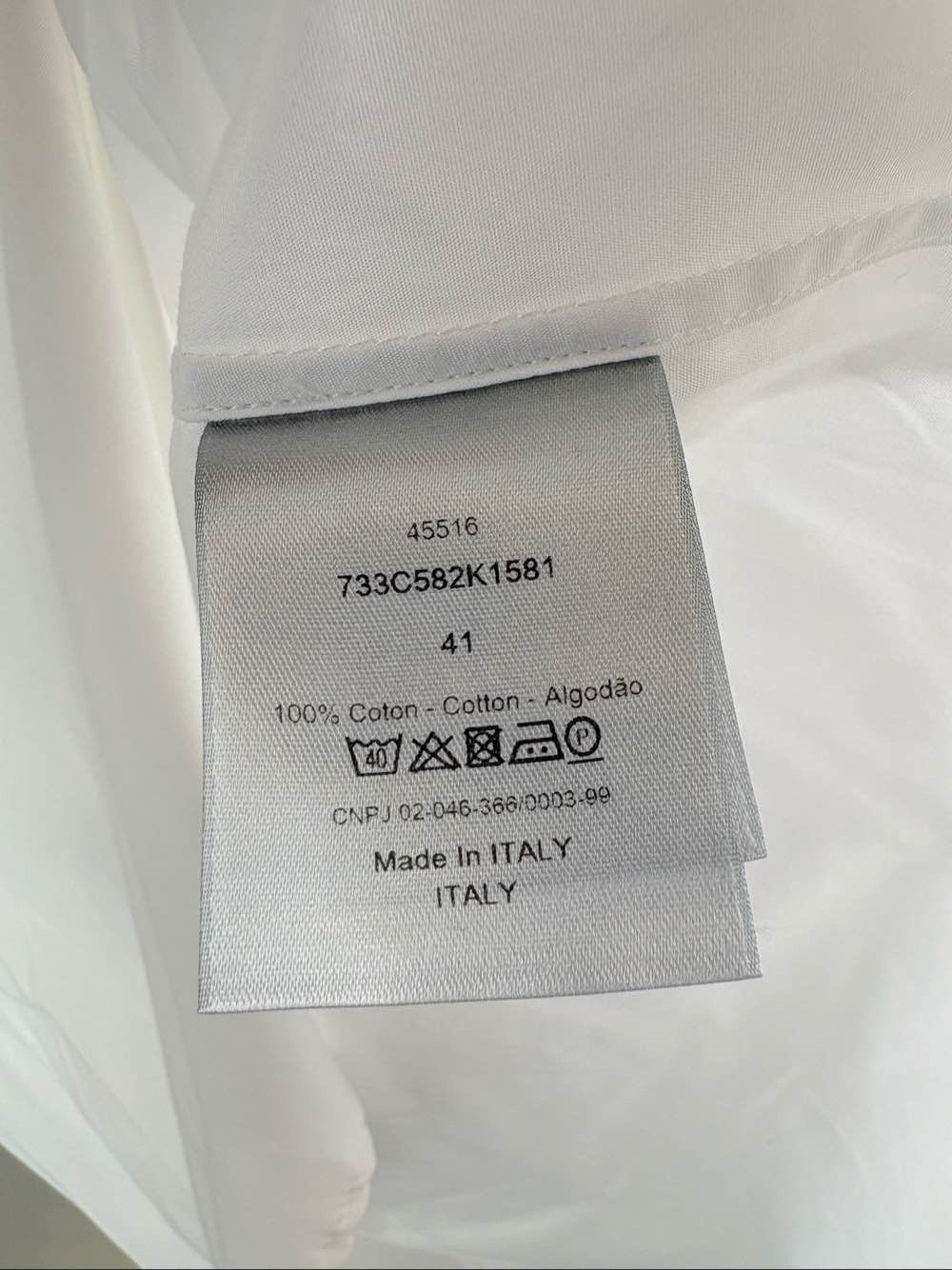 Dior Dior Bee Contrast Collar Shirt Size 41 Size US L / EU 52-54 / 3 - 4 Thumbnail
