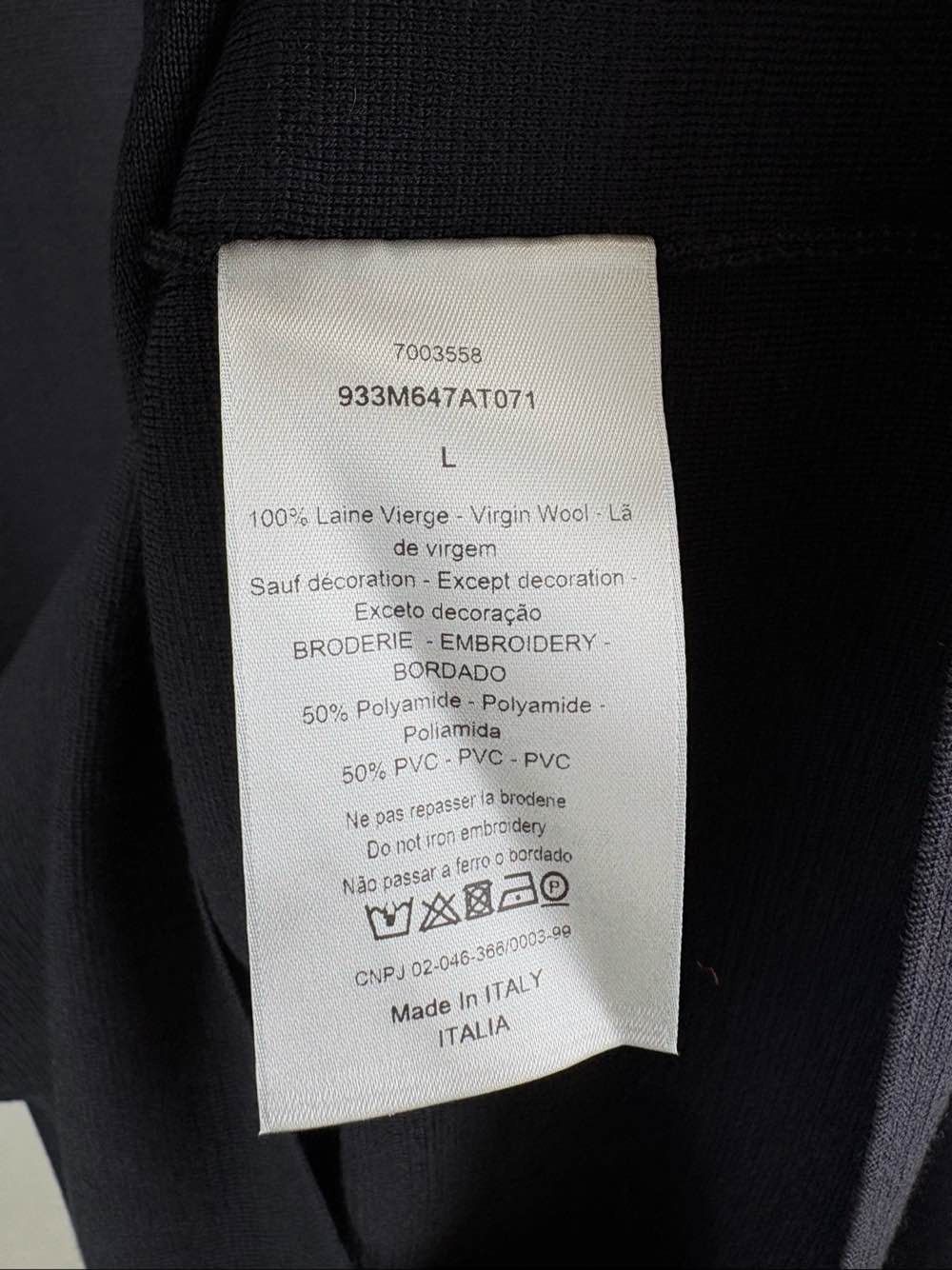 Dior Dior Logo Patch Sweater Size L Size US L / EU 52-54 / 3 - 4 Thumbnail