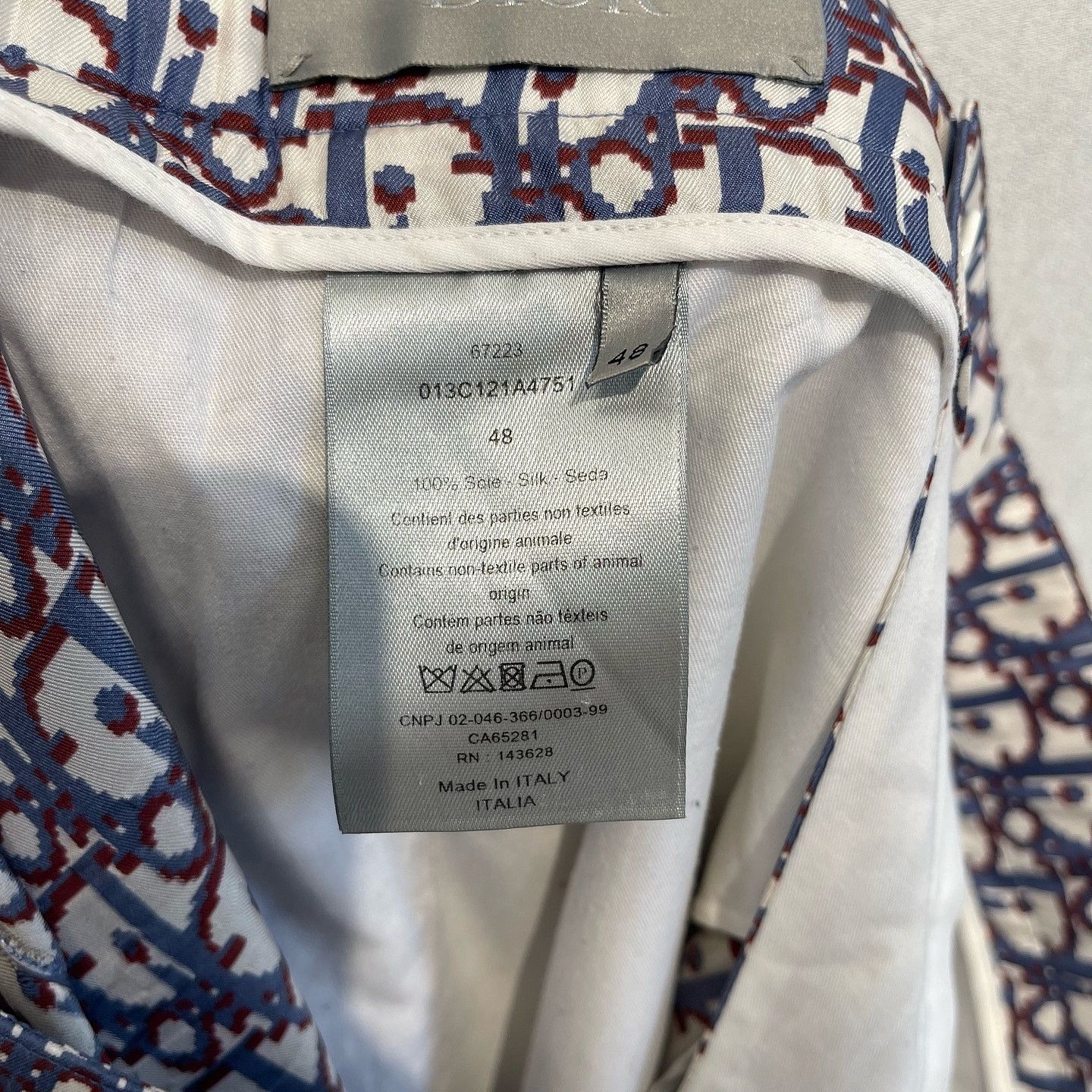 Dior Dior Oblique Silk Shorts Size 32 Size US 32 / EU 48 - 4 Thumbnail