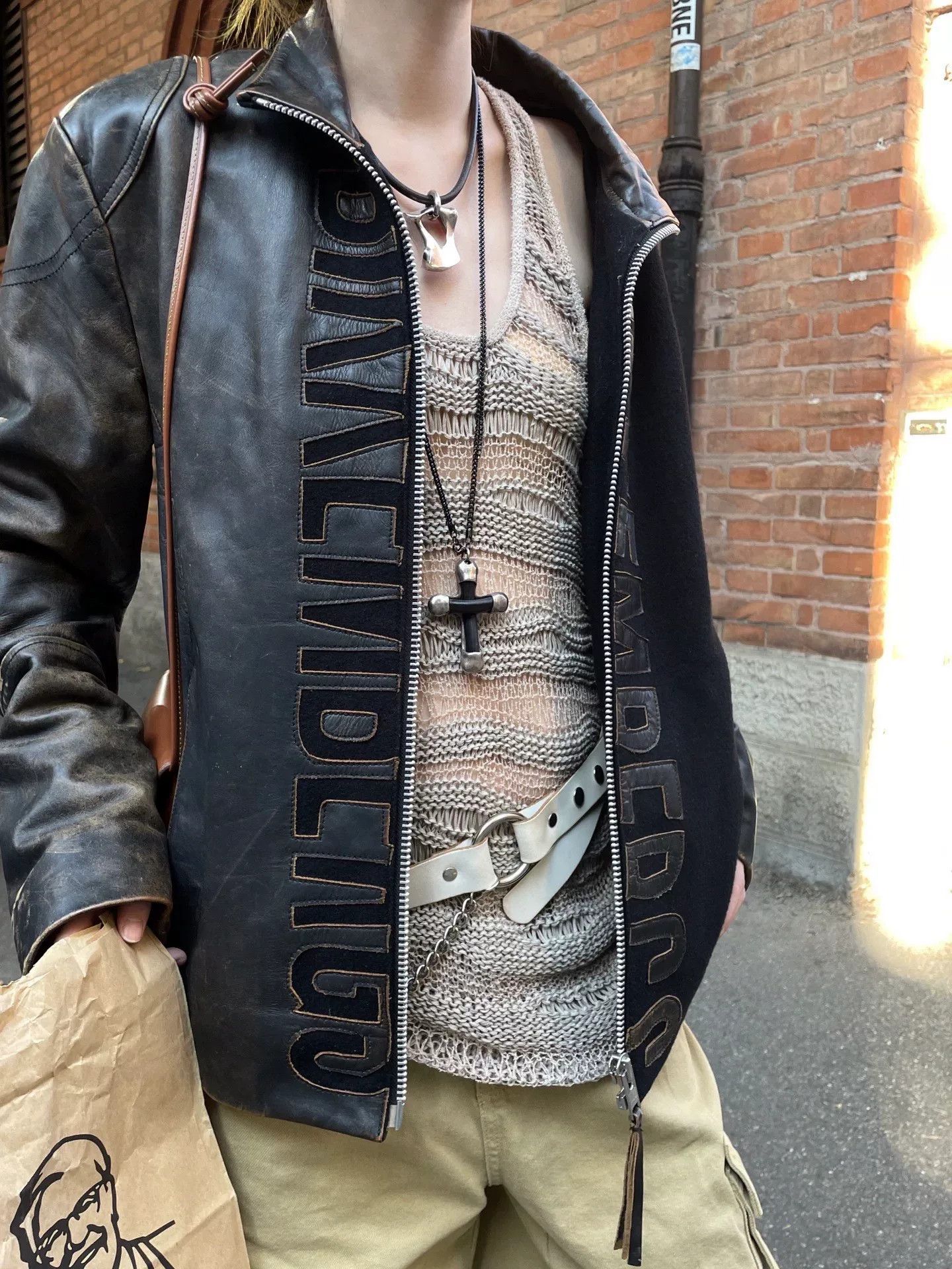 Dirk Bikkembergs Dirk Bikkembergs Vintage Wool Leather Jacket Size US M / EU 48-50 / 2 - 4 Thumbnail