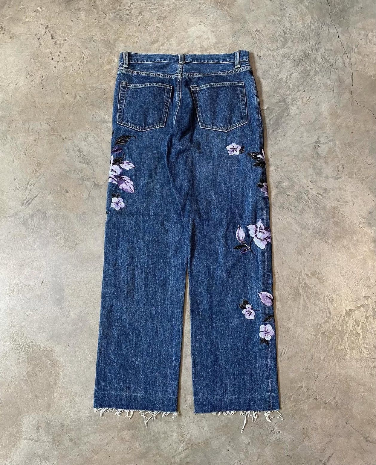 Vintage Vintage 1990s Yoshiyuki Konishi Embroidered Denim Size US 26 / EU 42 - 2 Thumbnail