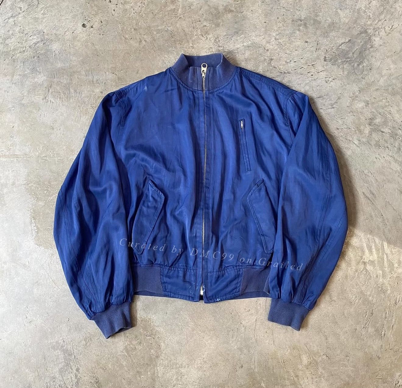 Vintage Vintage 45RPM North Marine Drive Indigo Bomber Jacket Size US M / EU 48-50 / 2 - 3 Thumbnail