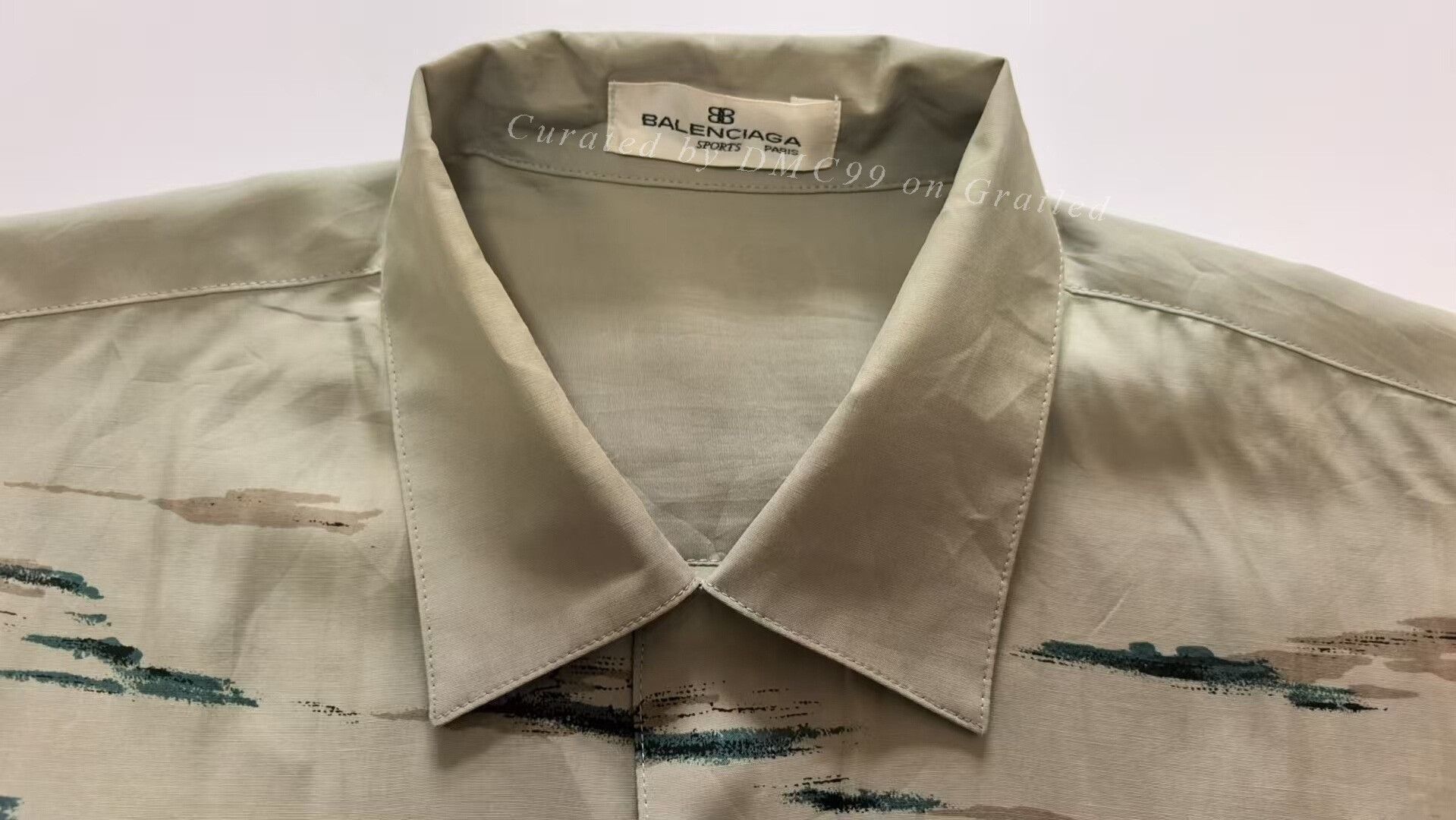 Vintage Vintage Balenciaga SPORTS PARIS Silk Shirt Size US M / EU 48-50 / 2 - 5 Thumbnail