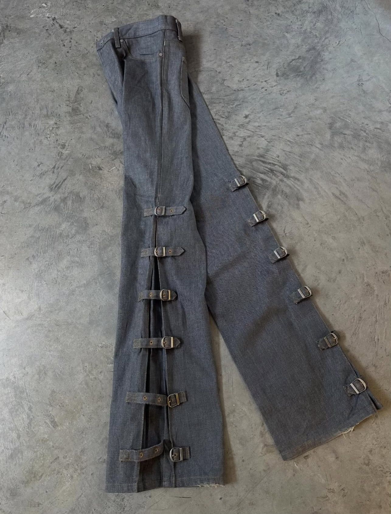 Vintage Vintage 90s Morgan Homme Japanese Bondage Denim Pants Size US 34 / EU 50 - 3 Thumbnail