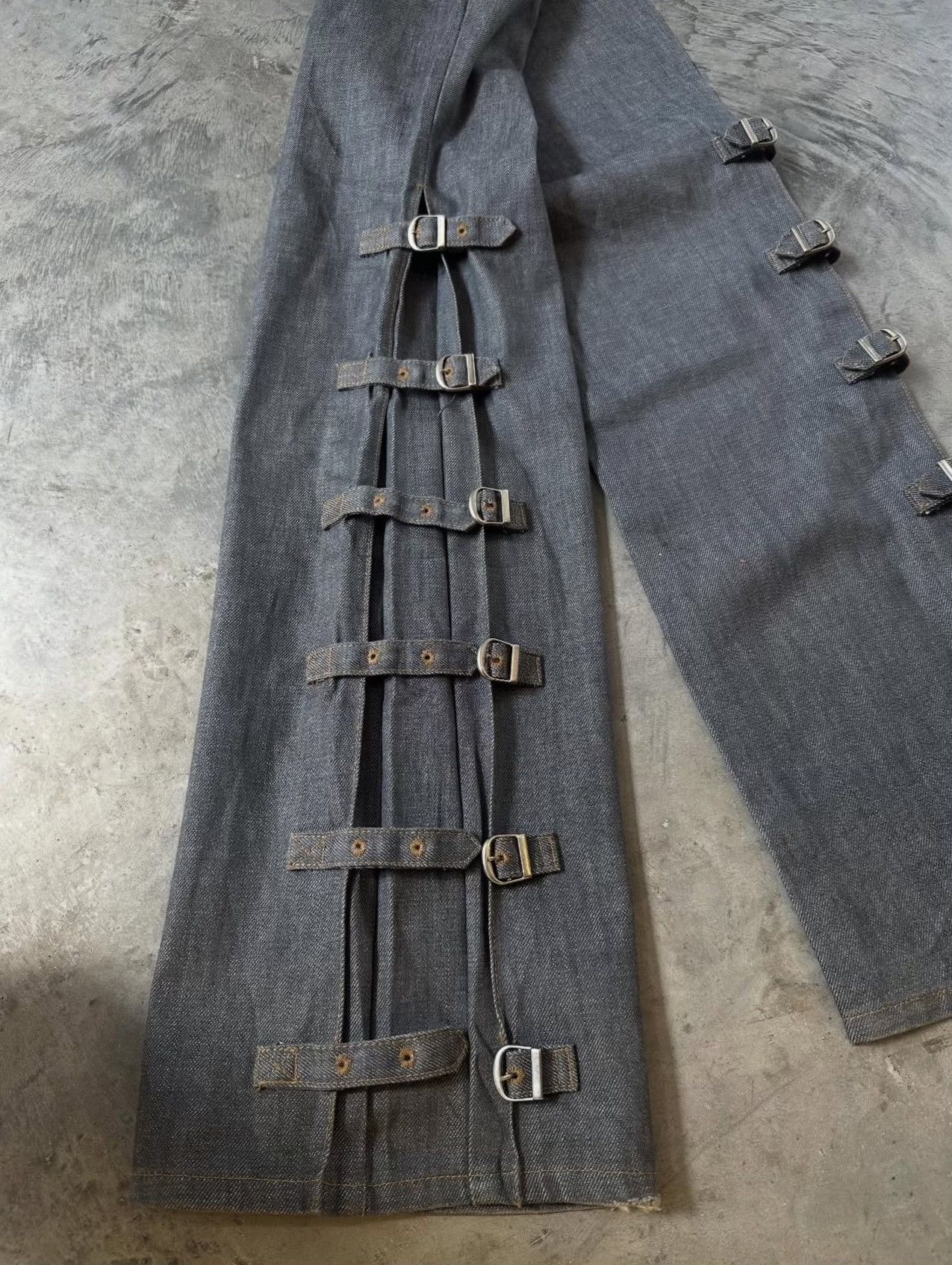 Vintage Vintage 90s Morgan Homme Japanese Bondage Denim Pants Size US 34 / EU 50 - 5 Thumbnail