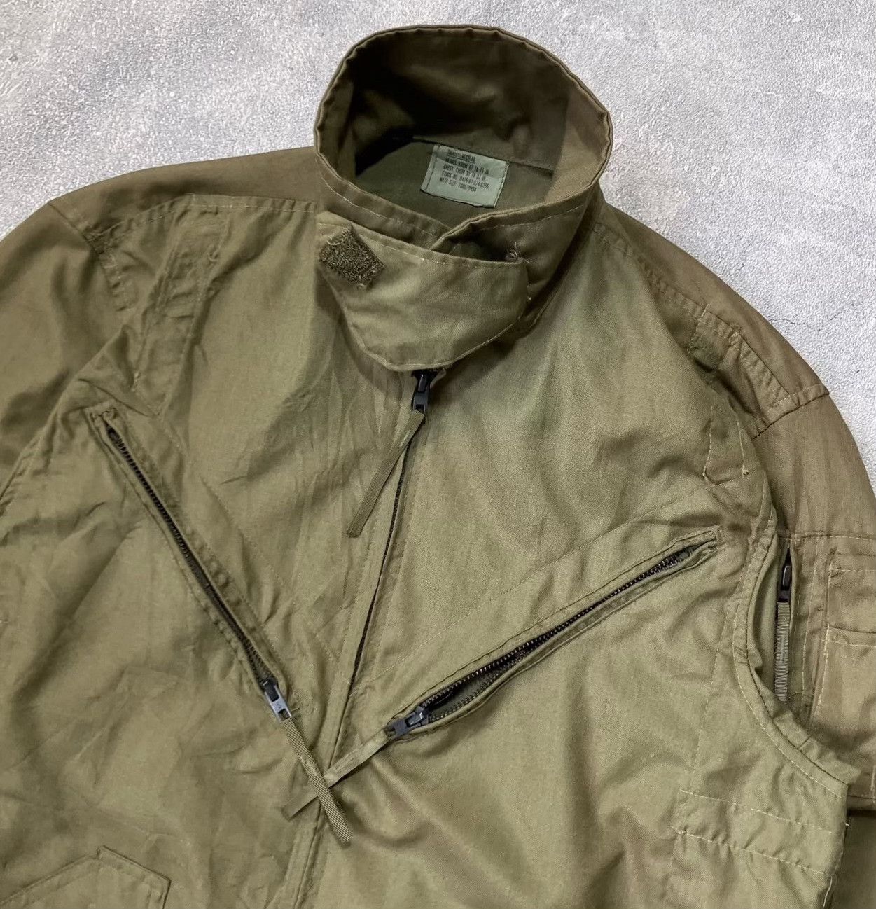 Vintage 80's US Army Tank Crew Nomex Jacket Size US M / EU 48-50 / 2 - 2 Thumbnail