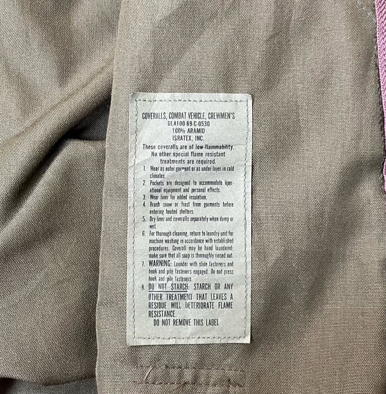 Vintage 80's US Army Tank Crew Nomex Jacket Size US M / EU 48-50 / 2 - 6 Thumbnail