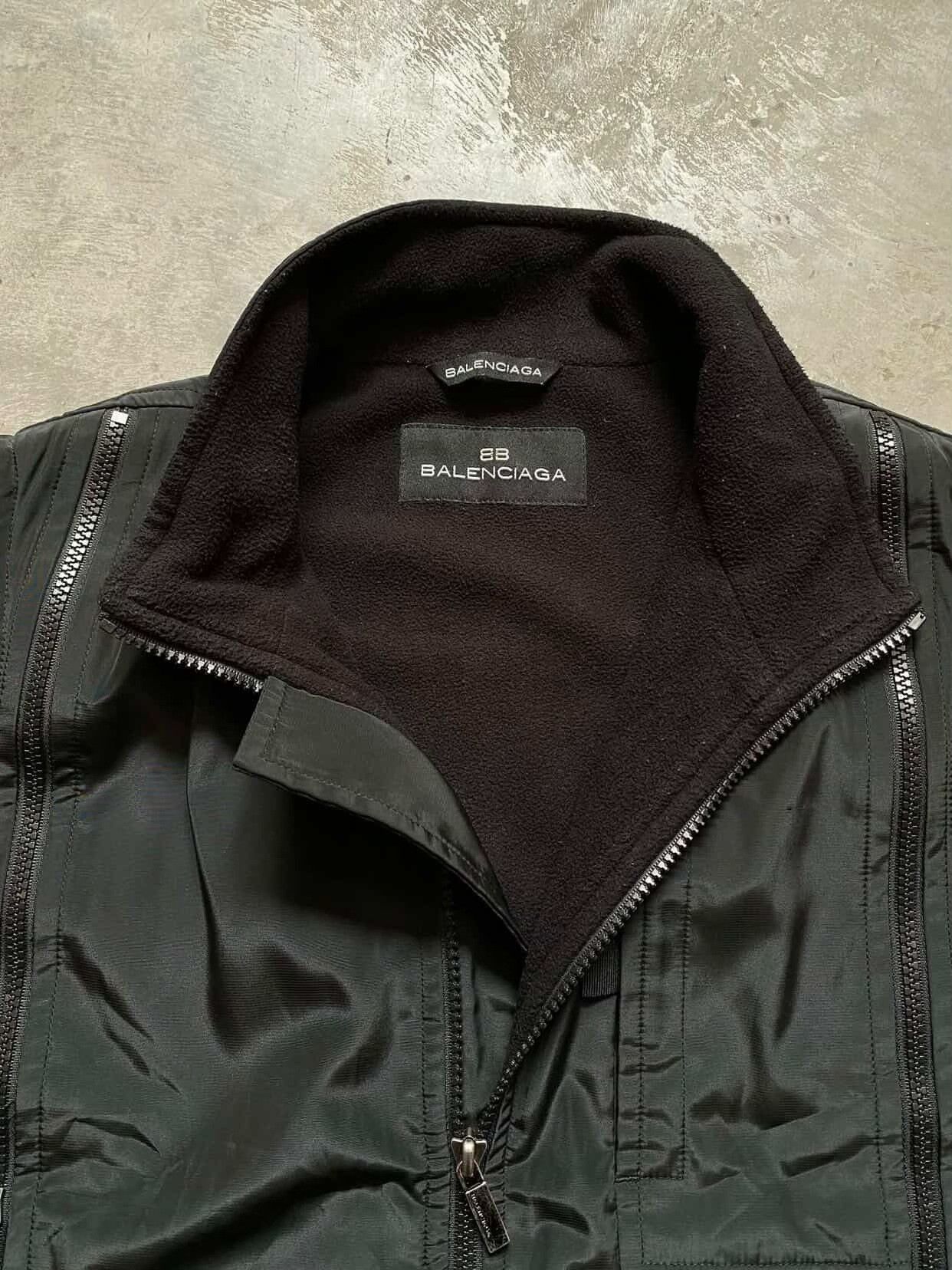 Vintage Vintage Balenciaga 1990s Tech Black Vest Size US M / EU 48-50 / 2 - 5 Thumbnail