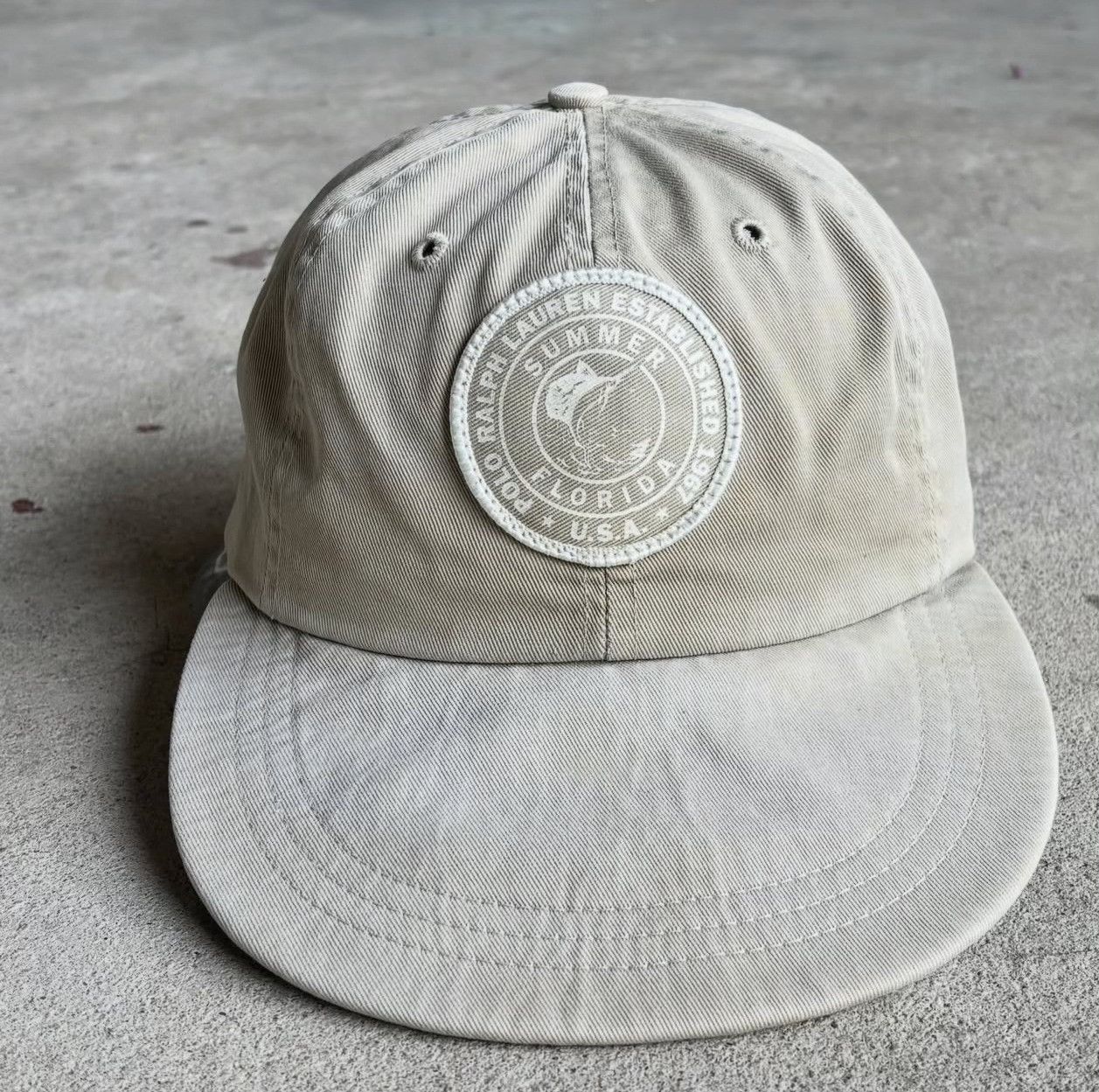 Ralph Lauren Vintage 1990s Ralph Lauren Fishing Print Cap Size ONE SIZE - 2 Thumbnail