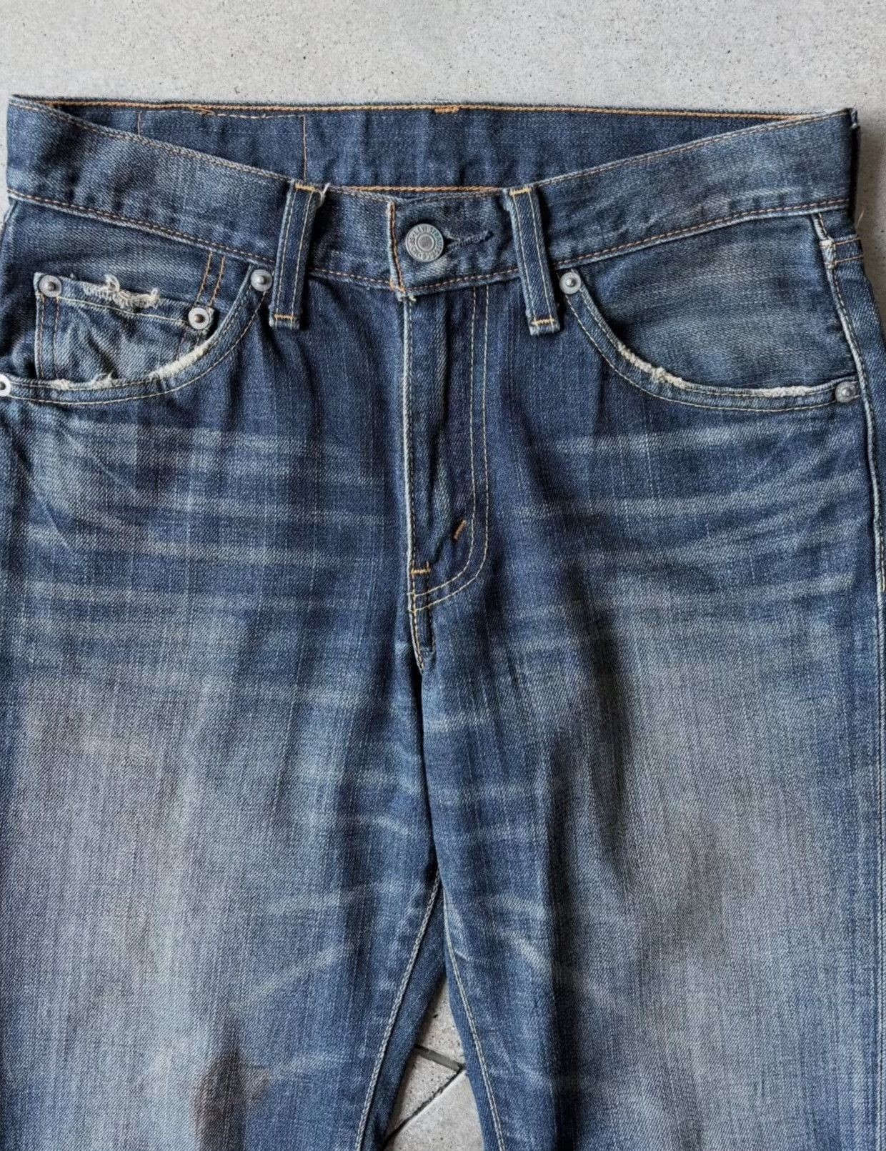 Levi's Vintage Levis 517 Indigo Faded Denim Pants Size US 30 / EU 46 - 2 Thumbnail