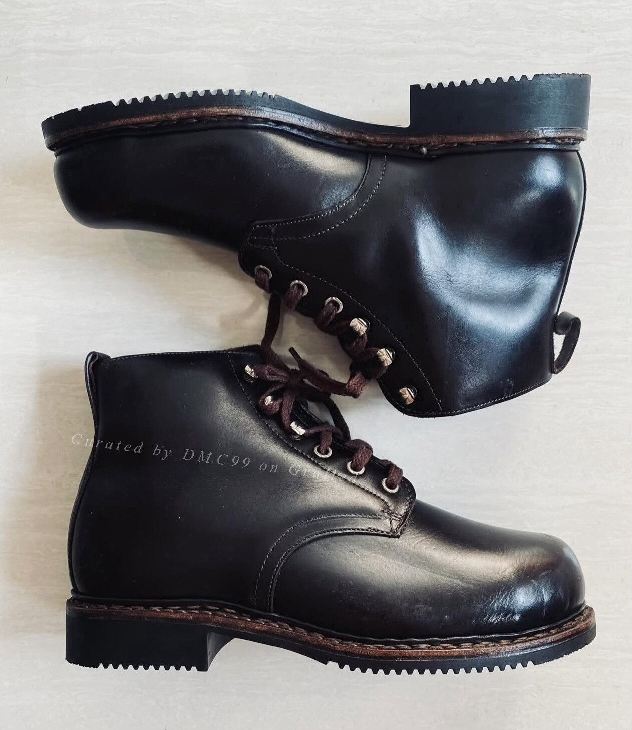 Vintage Vintage Japan Brown Steel Toecap Service Boot Size US 9 / EU 42 - 2 Thumbnail