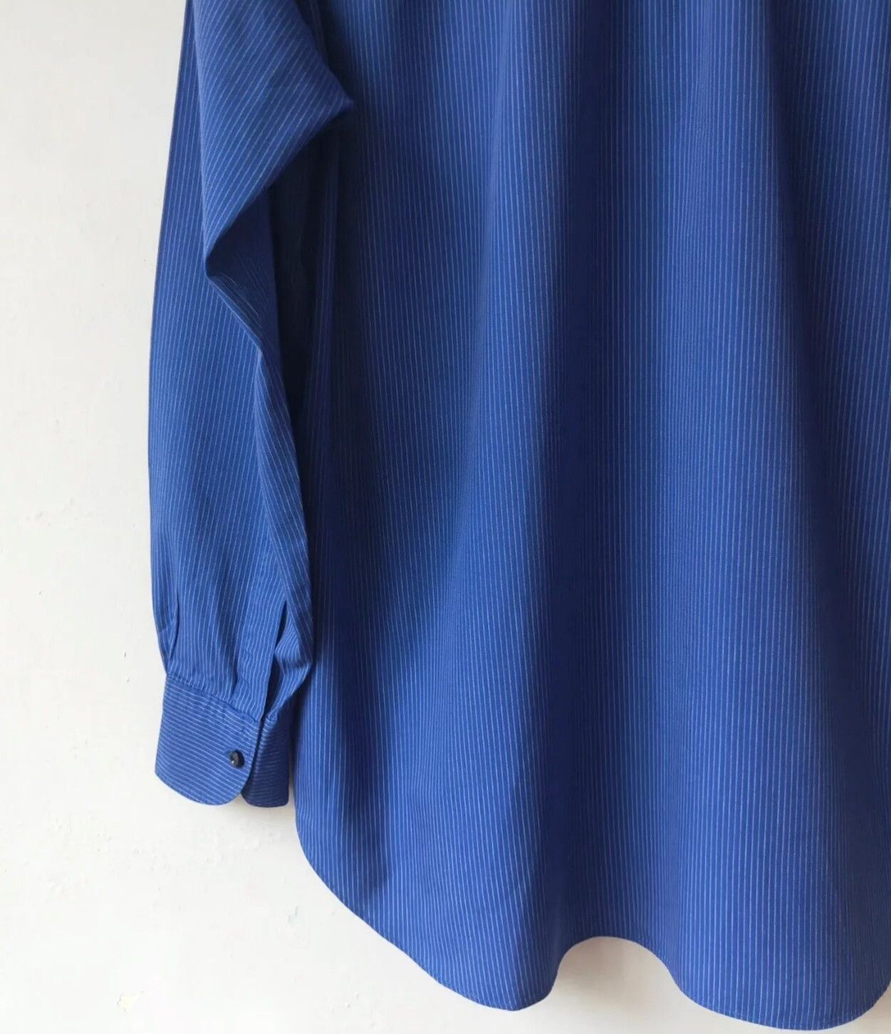 Issey Miyake Vintage Issey Miyake Men SS1999 Blue Striped Shirt Size US M / EU 48-50 / 2 - 8 Thumbnail