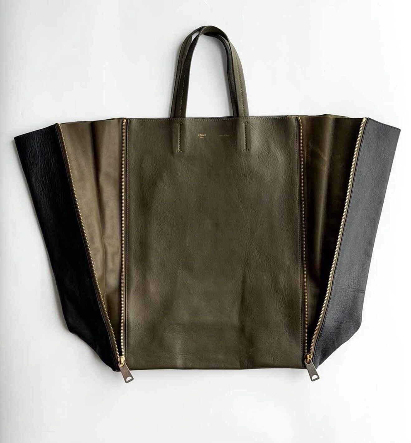 Celine Vintage Celine Phoebe Philo Vertical Cabas Tote Size ONE SIZE - 3 Thumbnail