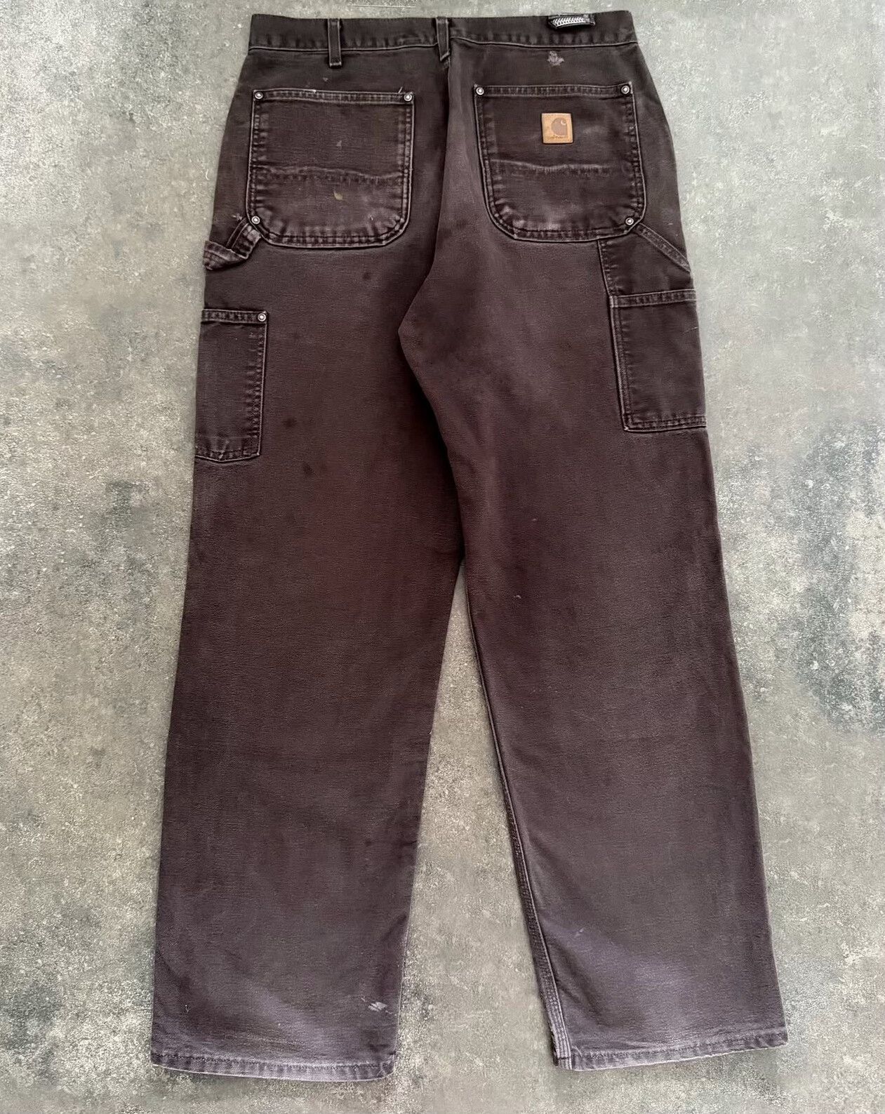 Carhartt Vintage Carhartt Faded Paint Splattered B136 Double Knee Pants Size US 32 / EU 48 - 3 Thumbnail