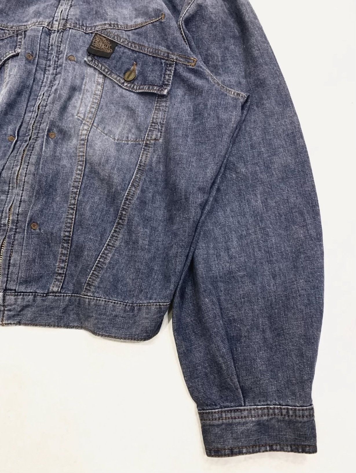 Vintage Vintage 1990s Marithé François Girbaud Zip-up Trucker Jacket Size US M / EU 48-50 / 2 - 4 Thumbnail