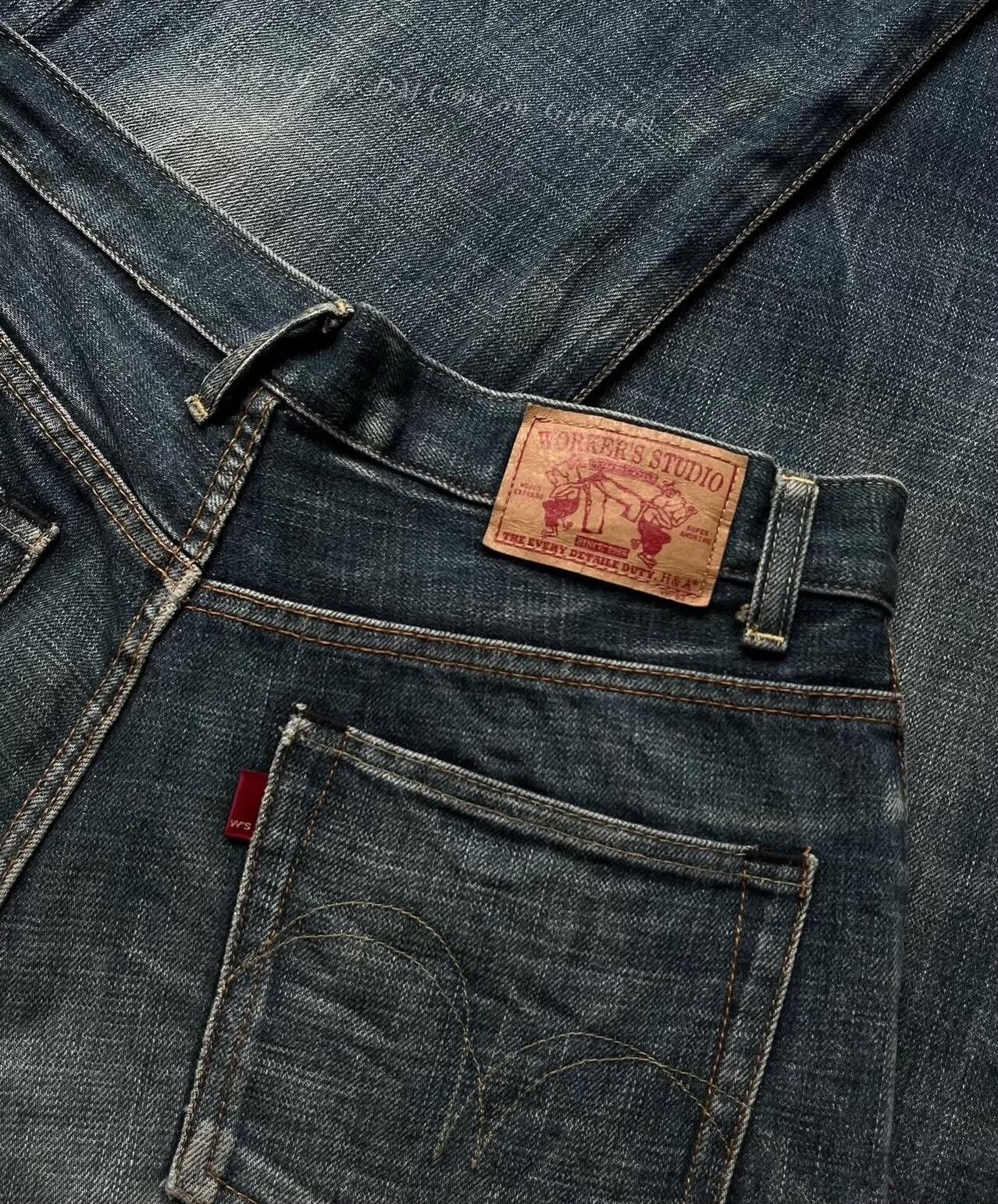 Vintage 2000s Workers Studio Japan Selvedge Denim Pants Size US 30 / EU 46 - 7 Thumbnail