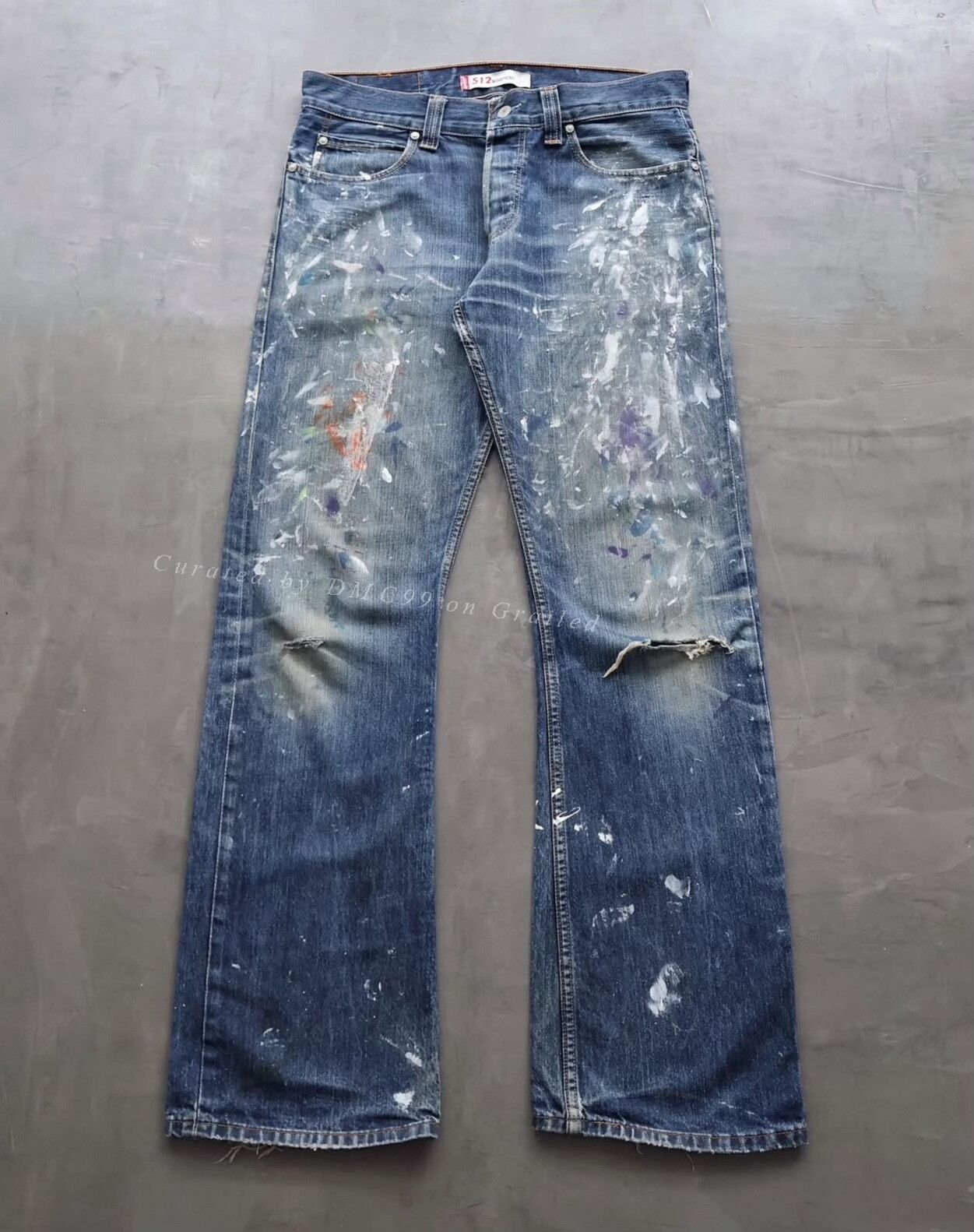Levi's Vintage Levis 512 Distressed Denim Pants Size US 36 / EU 52 - 2 Thumbnail