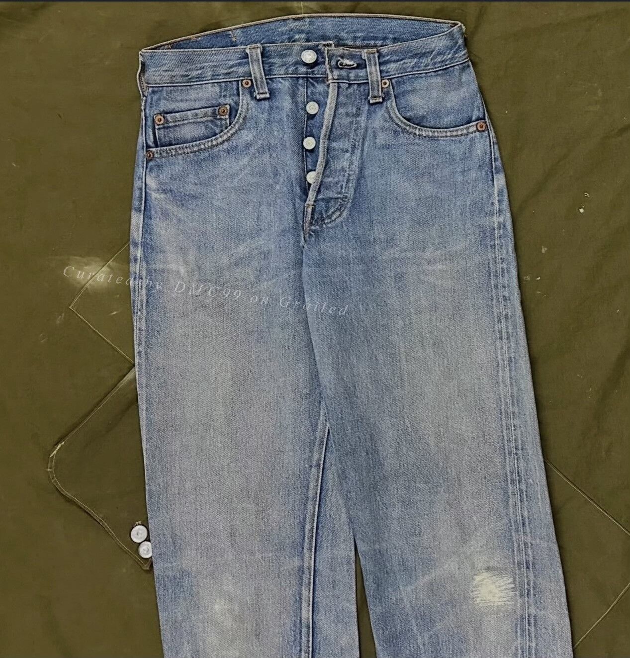 Levi's Vintage 1980s Levi's 501 Selvedge Denim Size US 28 / EU 44 - 2 Thumbnail