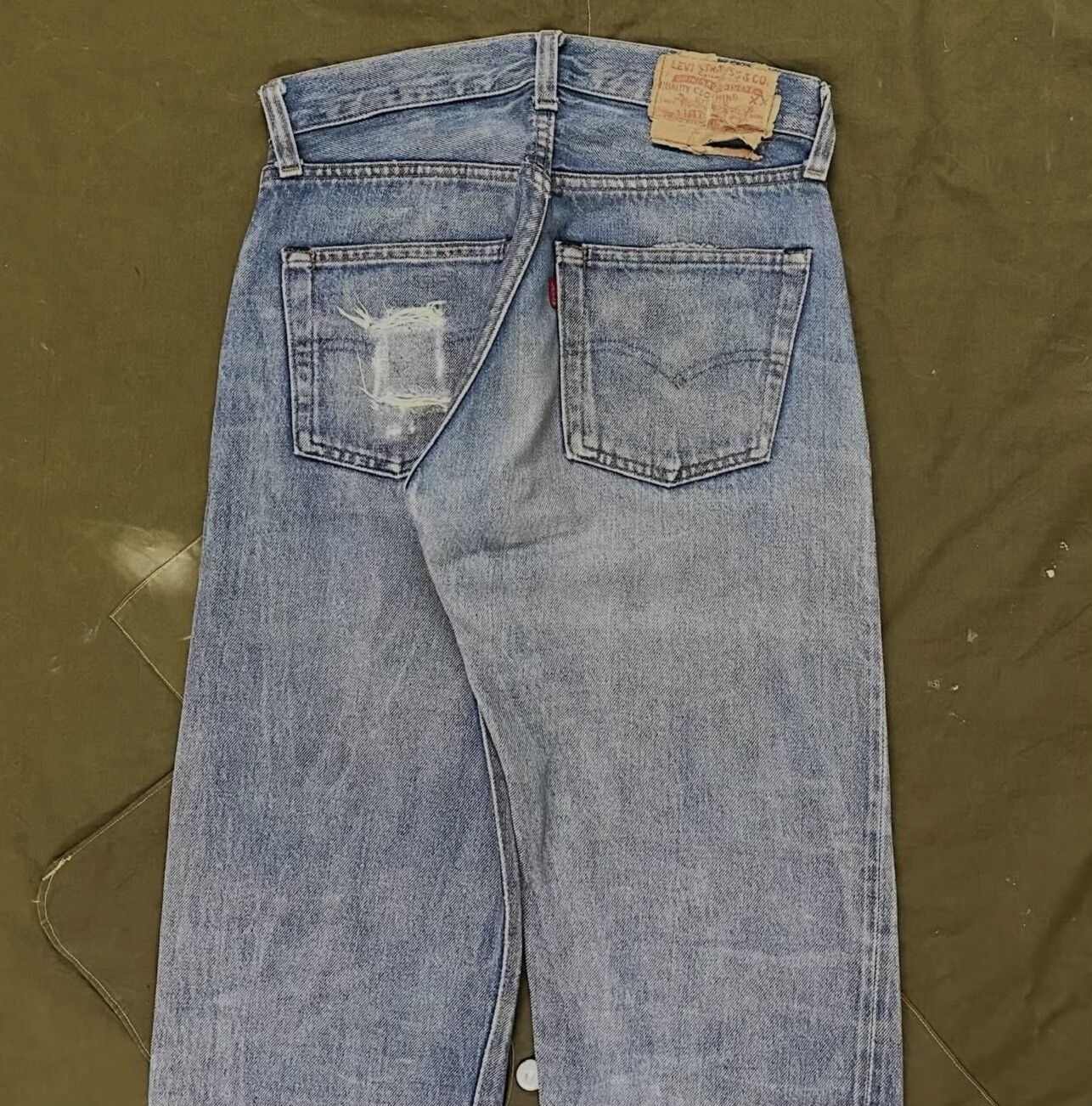 Levi's Vintage 1980s Levi's 501 Selvedge Denim Size US 28 / EU 44 - 5 Thumbnail